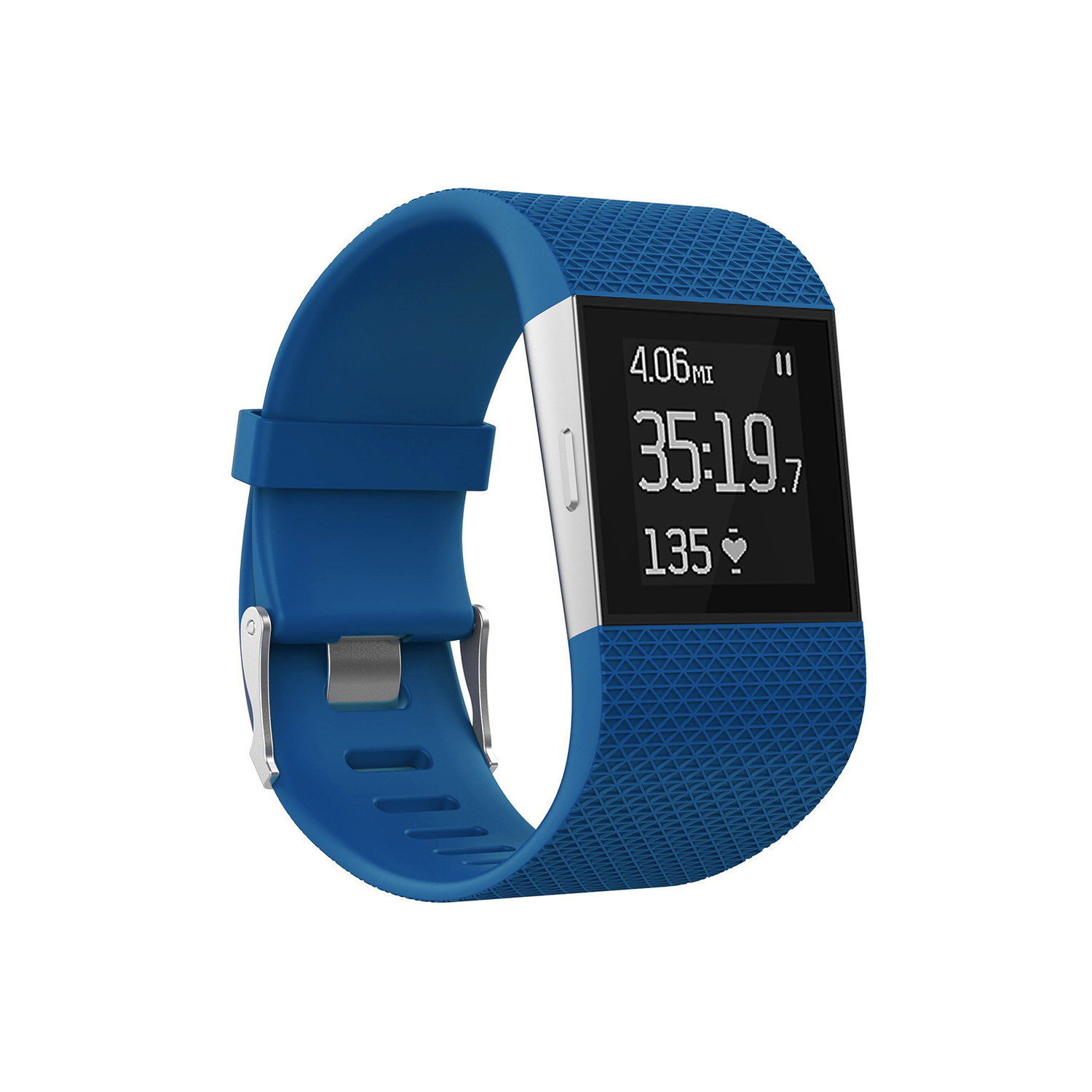 StrapsCo Silicone Rubber Strap for Fitbit Surge Strap in Royal Blue /Short -Medium Length