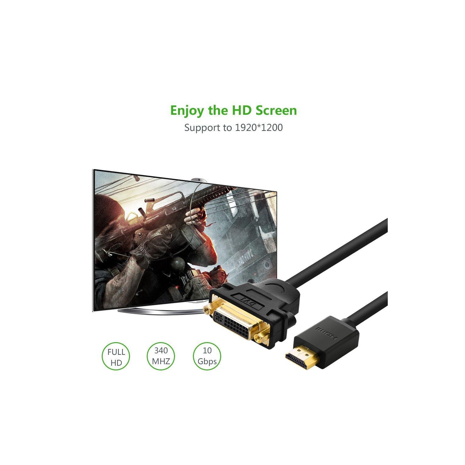 UGREEN HDMImale to DVI female adapter cable