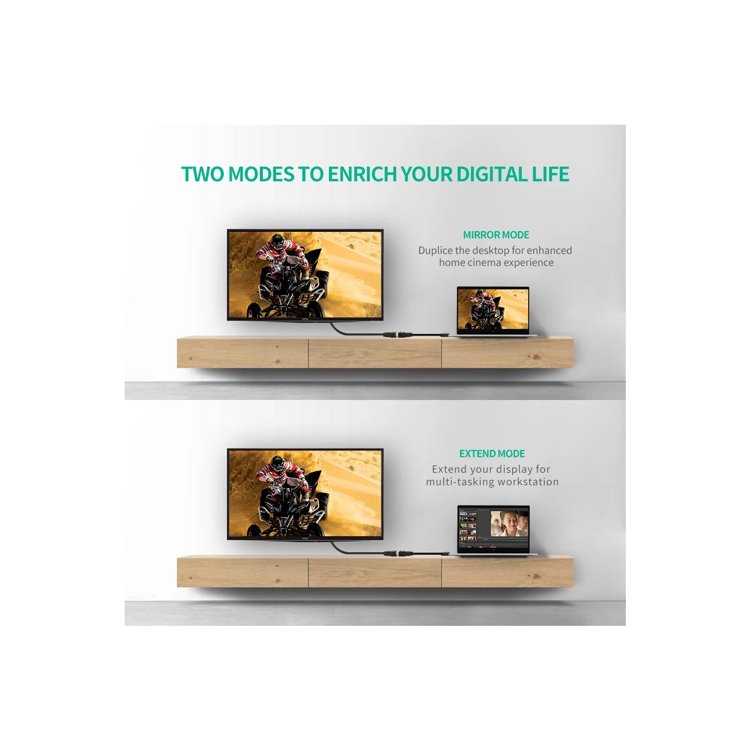 UGREEN HDMImale to DVI female adapter cable