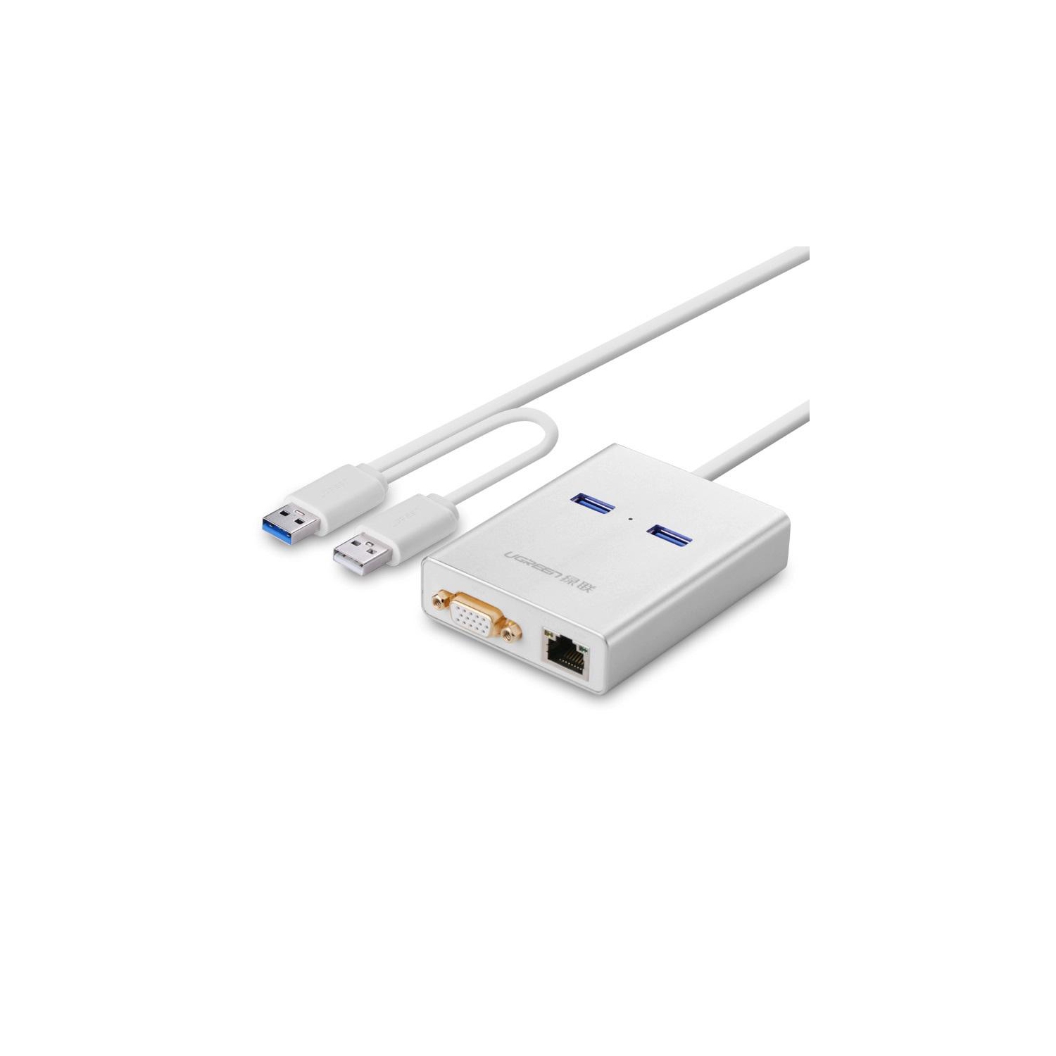 UGREEN USB 3.0 to VGA 2 ports USB 3.0 Gigabit lan port