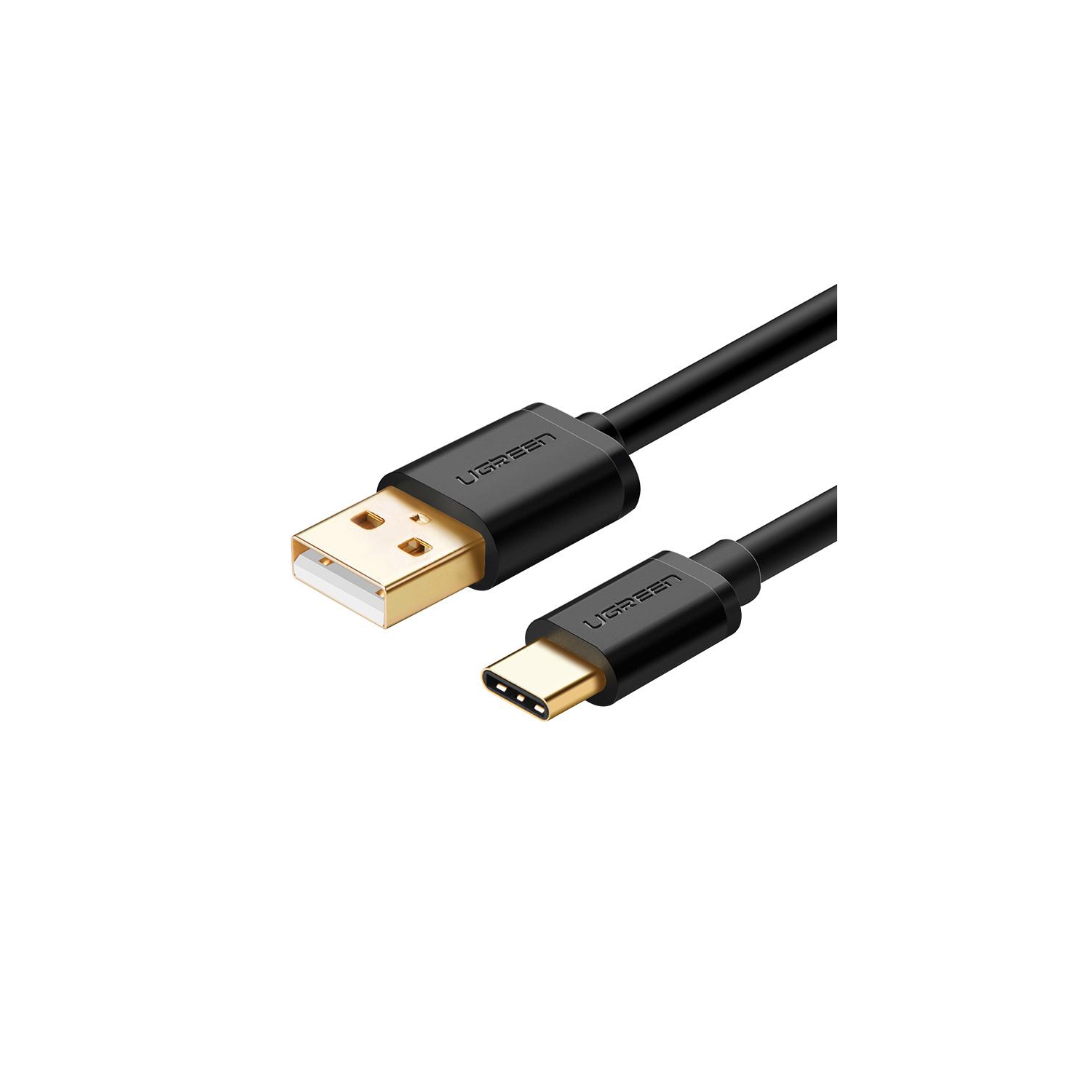 UGREEN USB 2.0 Type A Male to USB 3.1 Type-C Male Charge Sync Cable 2822AWG, Gold-plated