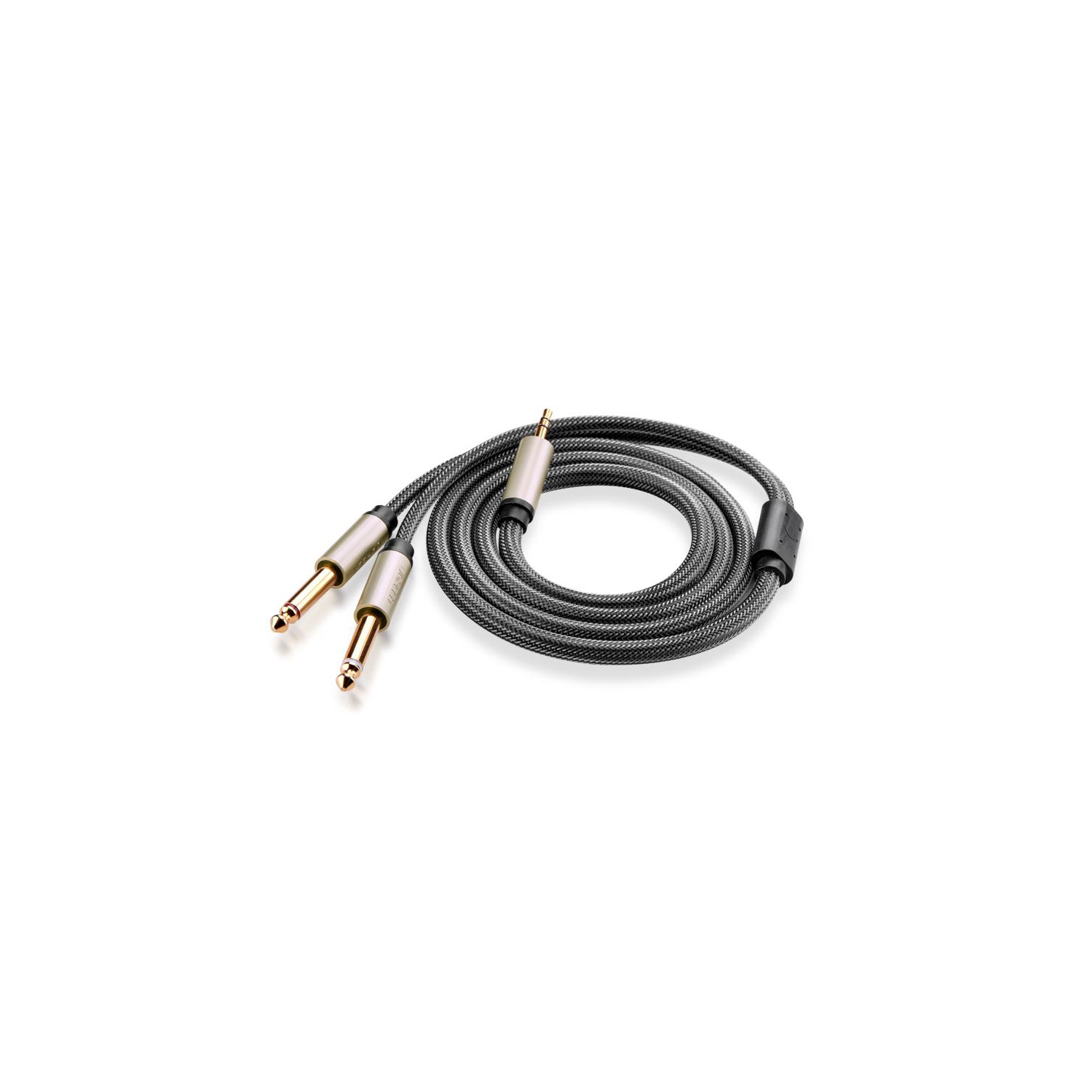 UGREEN – Câble audio en cuivre cable15U plaqué or de 3,5 à 6,5 MM double, OD, 4,5 mm