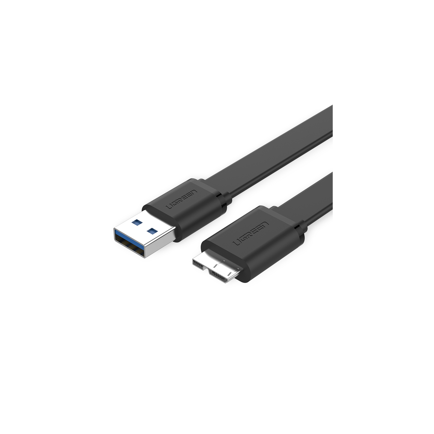 UGREEN Micro USB3.0 male to USB 3.0 flat cable for Samsung Note 3/S4/S5