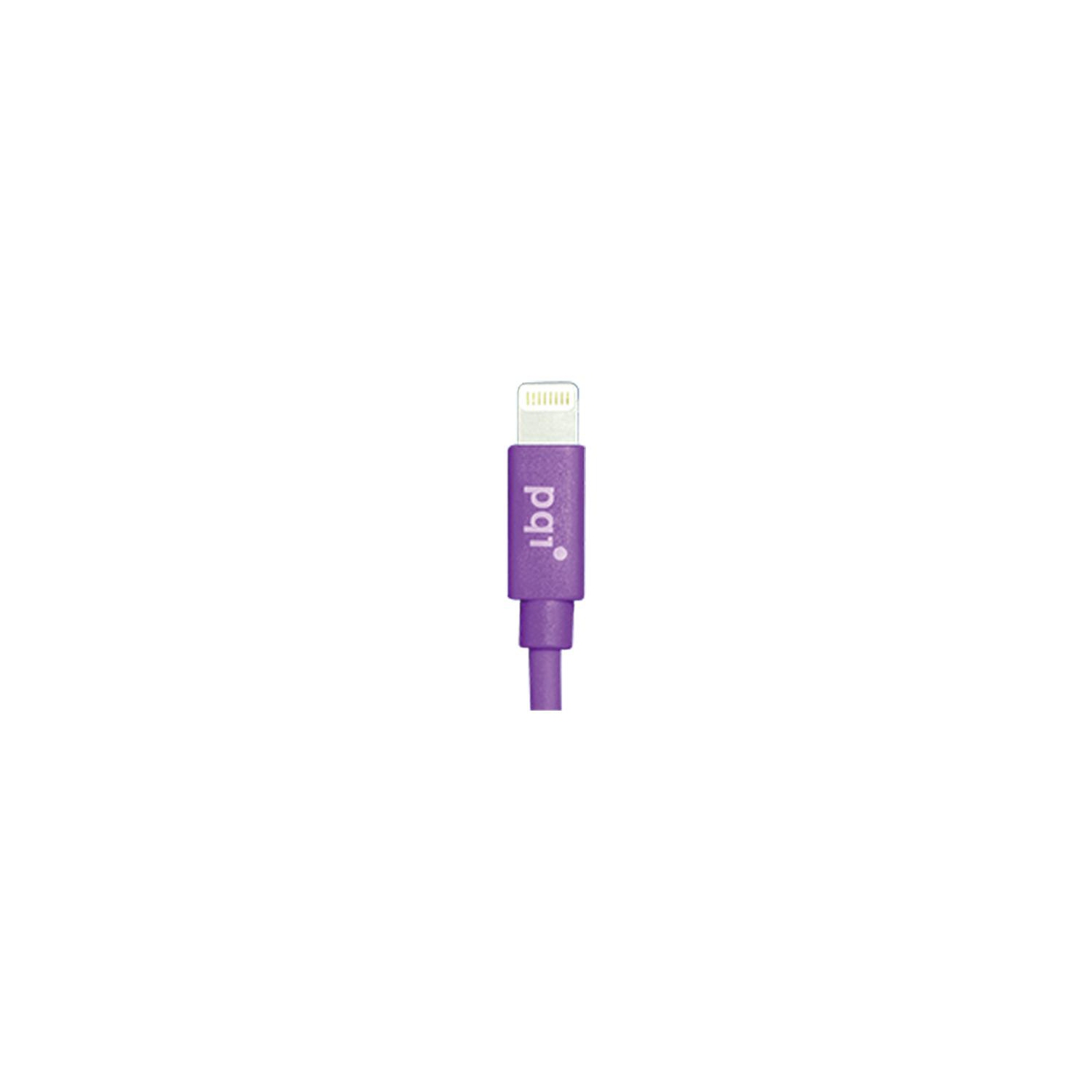 PQI i-Cable Flat 20 Purple Lightning Cable