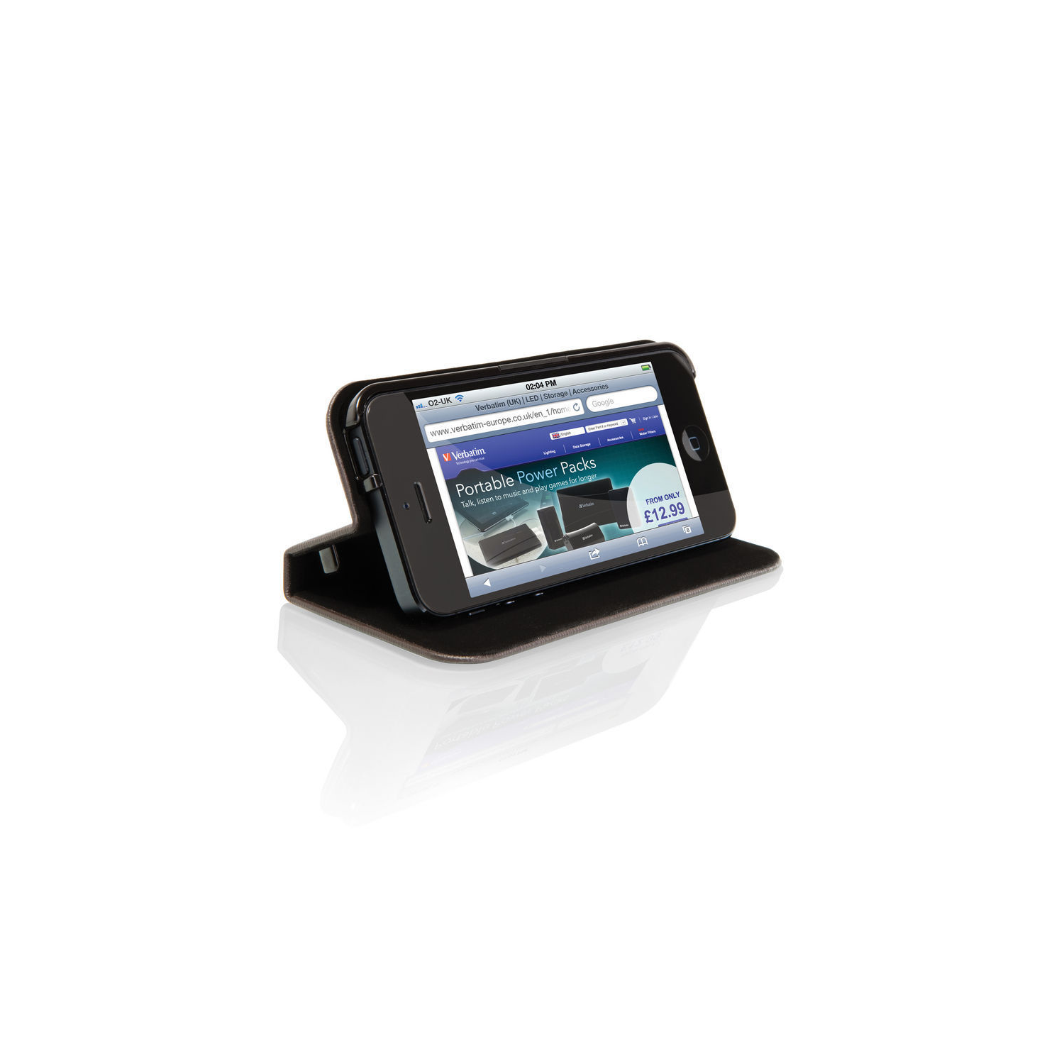 Verbatim Folio Pocket Case for iPhone 5/5S, Mocha Brown 98088