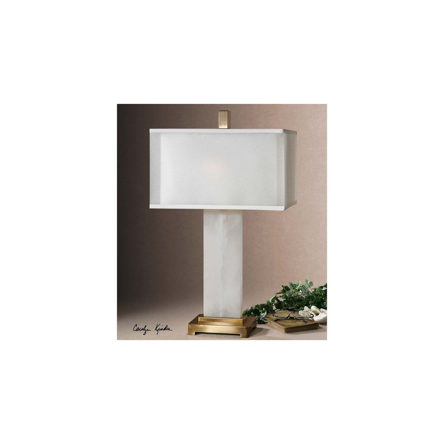 Uttermost Athanas Alabaster Lamp