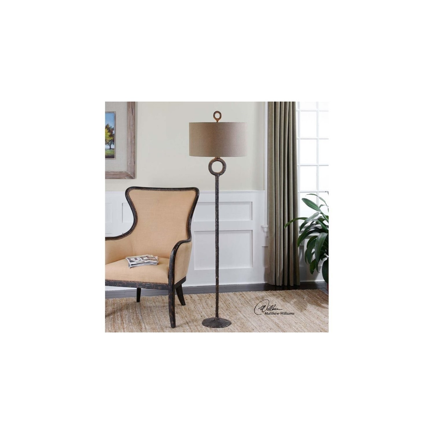 Uttermost Ferro Cast Iron Floor Lamp
