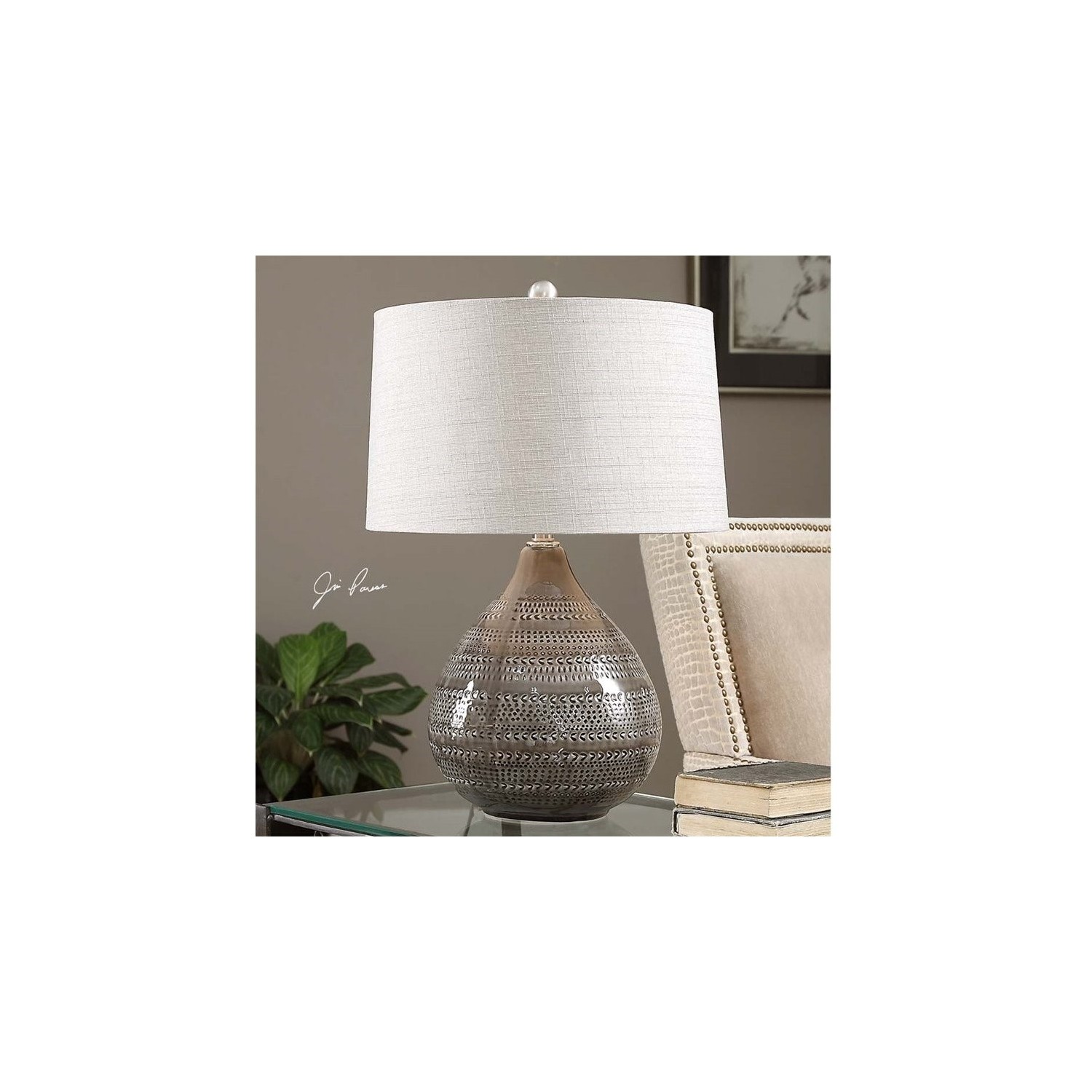 Uttermost Batova Smoke Gray Lamp