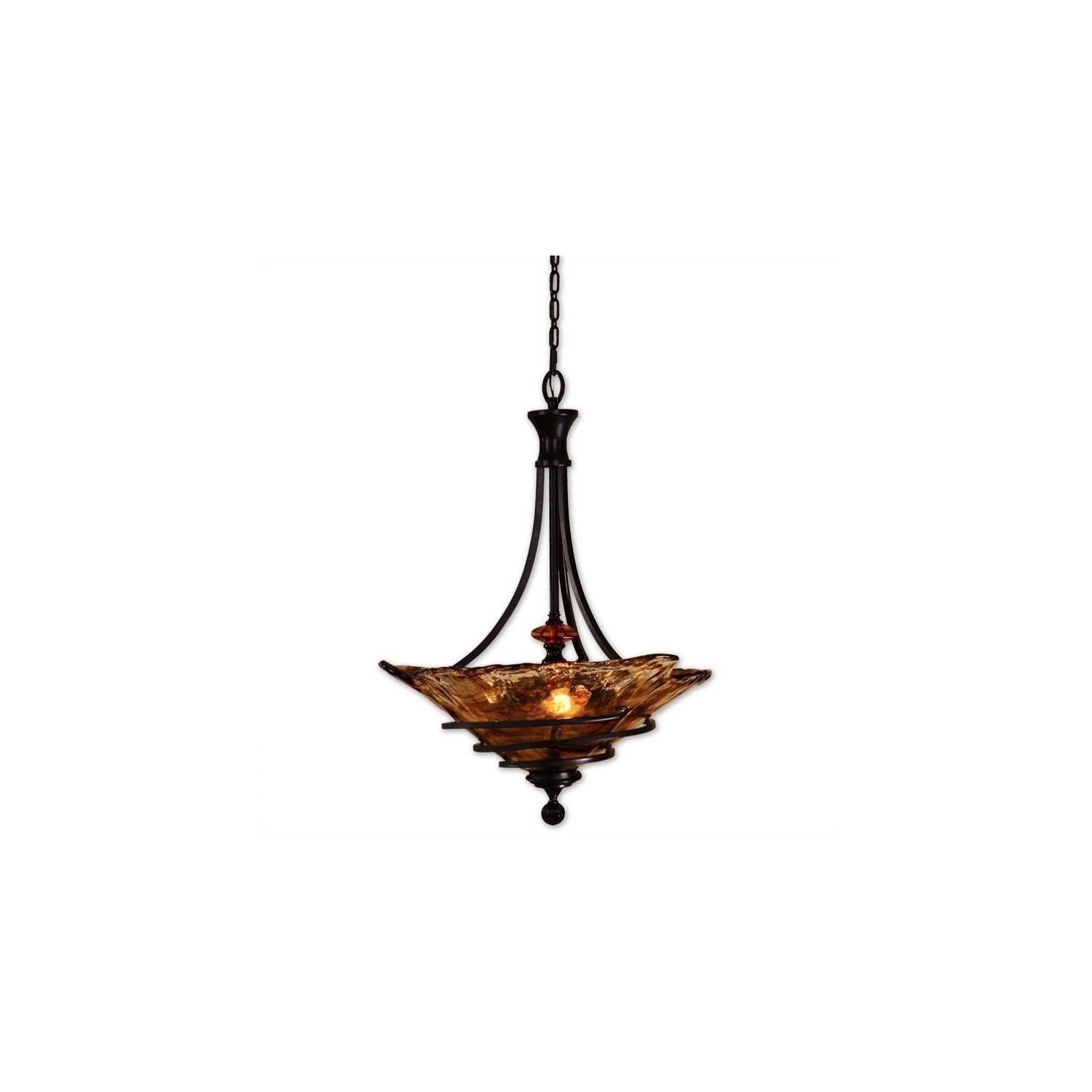 Uttermost Vitalia 3 Light Pendant in Oil Rubbed Bronze