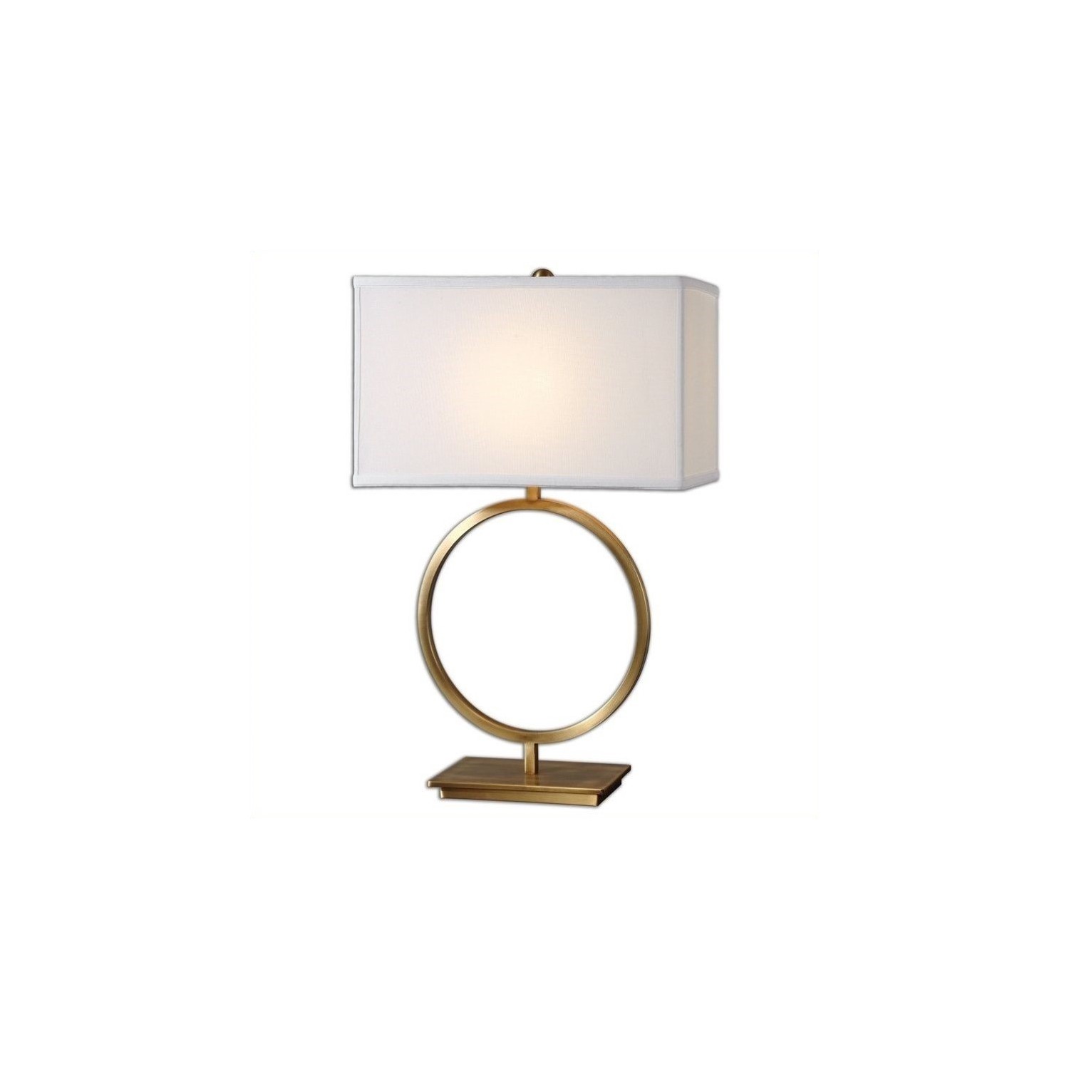 Uttermost Duara Circle Table Lamp in Plated Brushed Brass