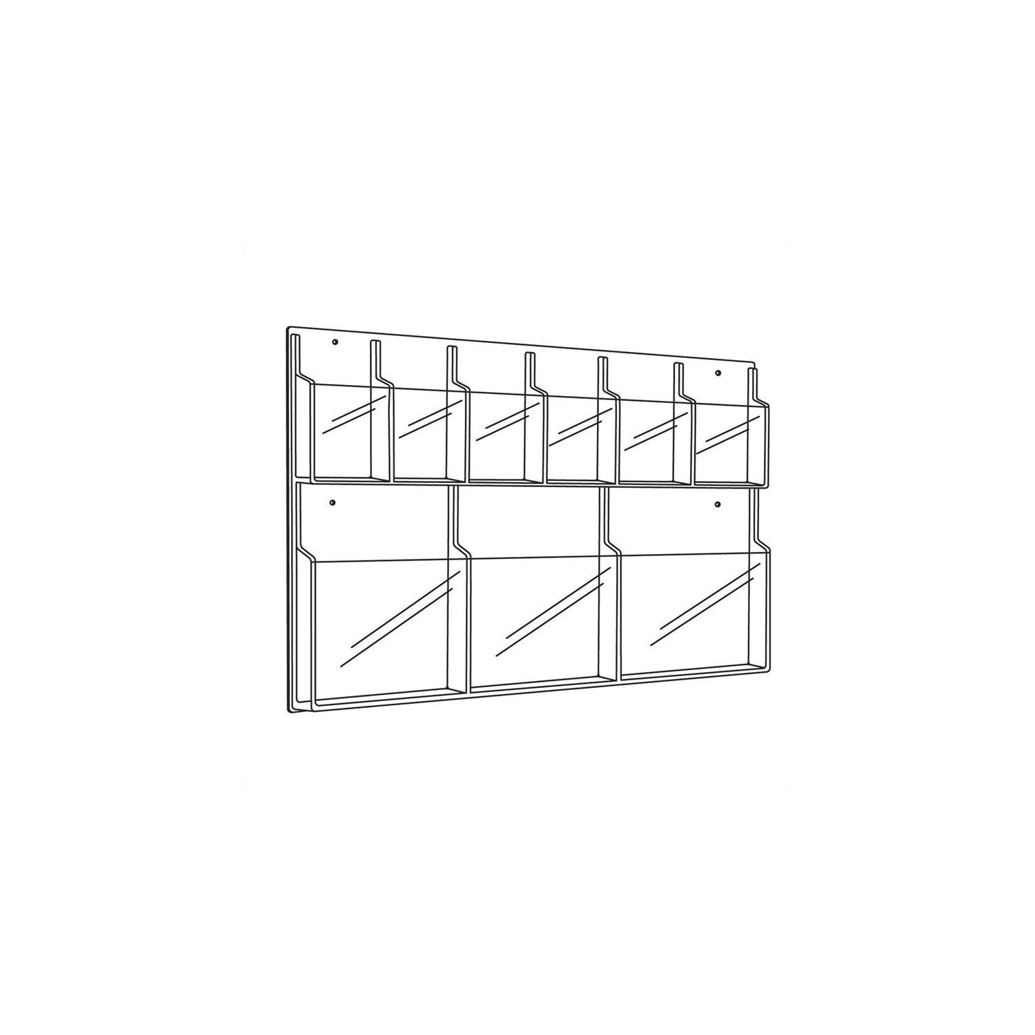 Safco – Présentoir de magazines Reveal 3 et de dépliants 6