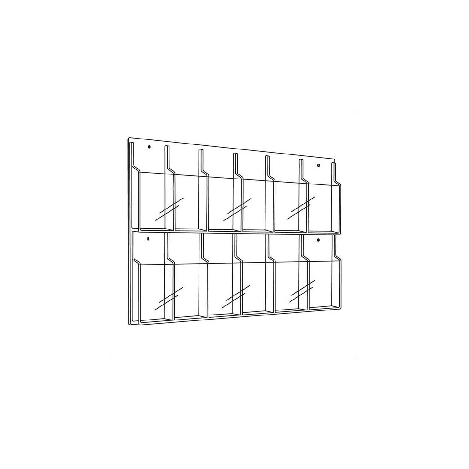 Safco – Présentoir de dépliants Reveal 12