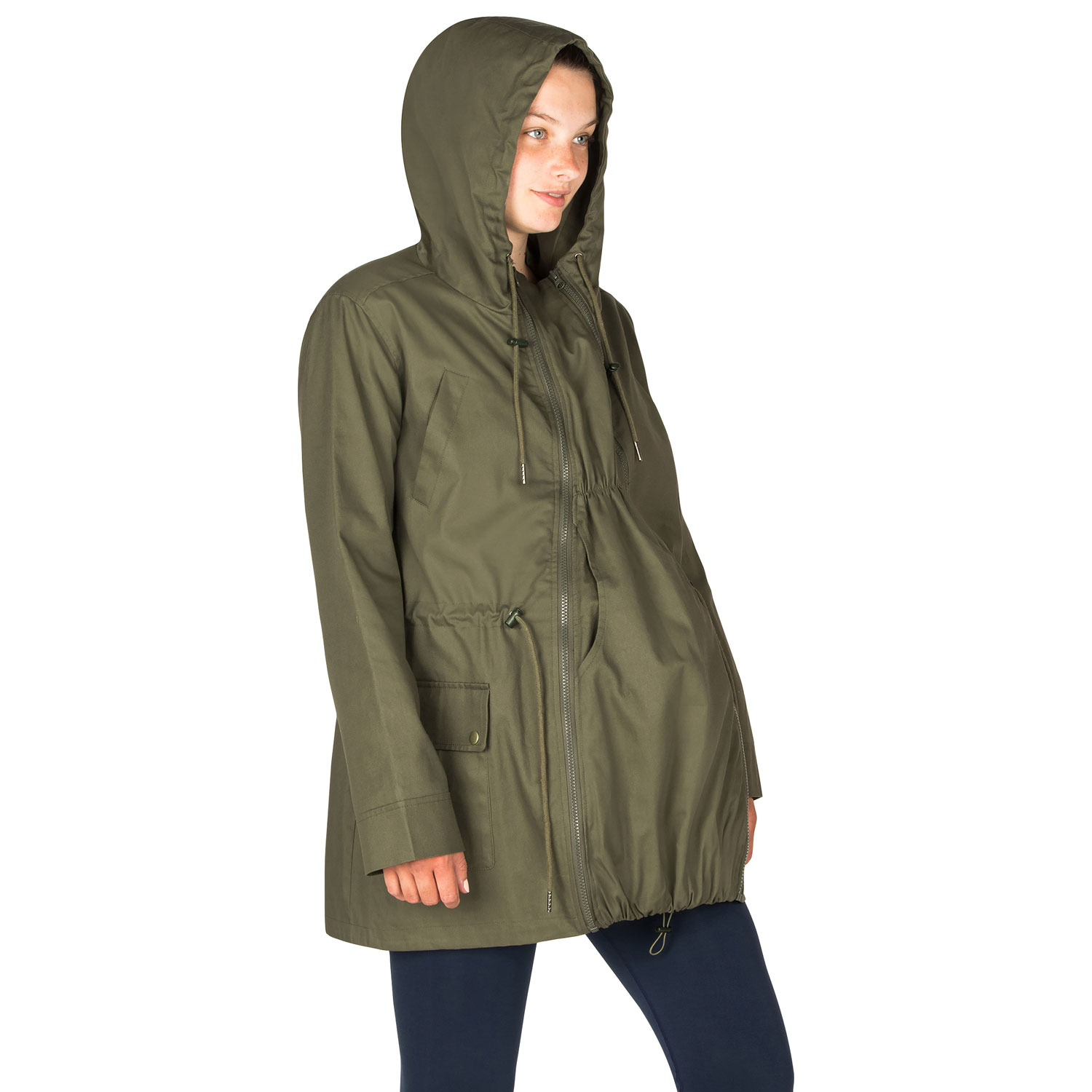 Manteau de maternité Lara de Modern Eternity - Moyen - Kaki