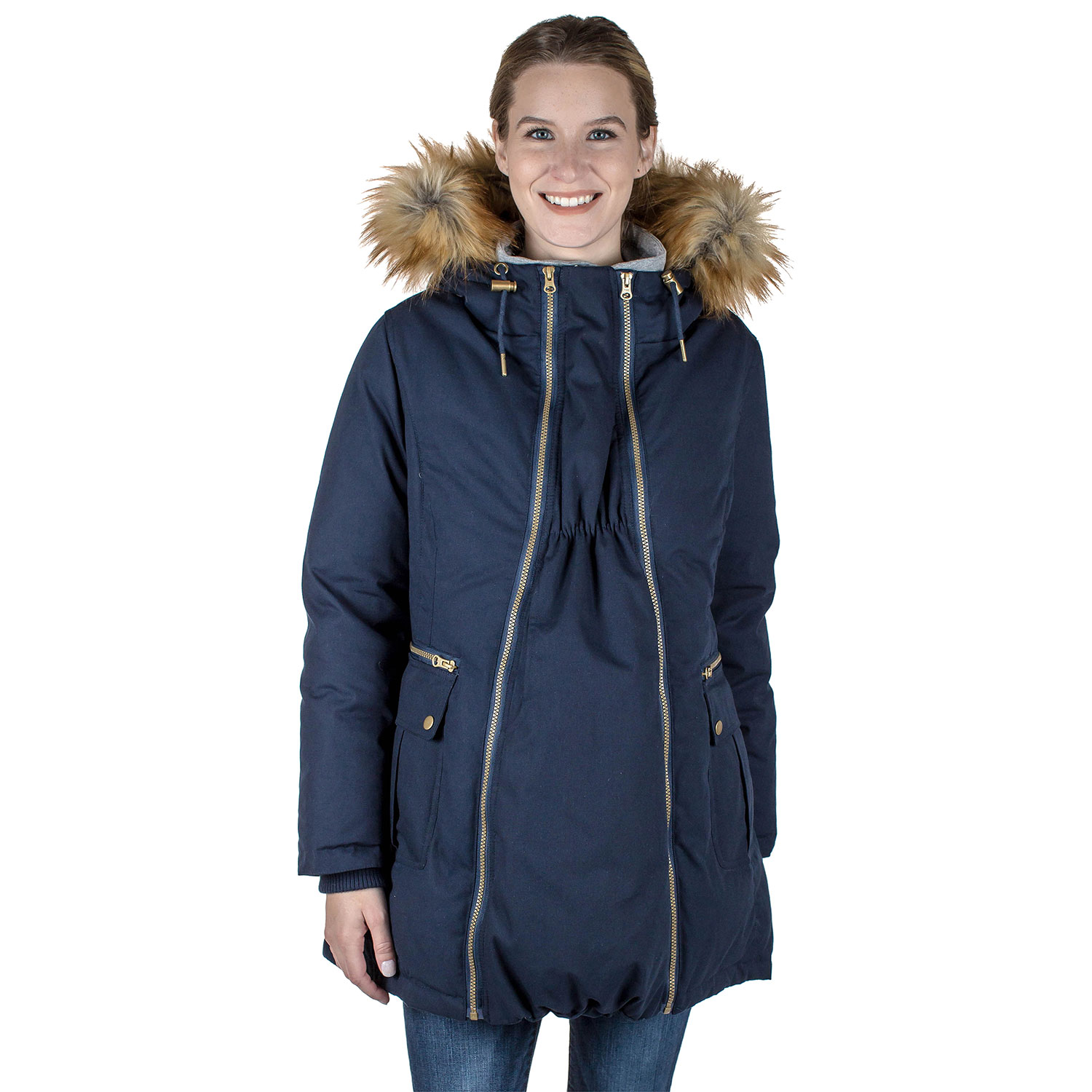 Manteau de maternité Sara de Modern Eternity - Petit - Bleu marine