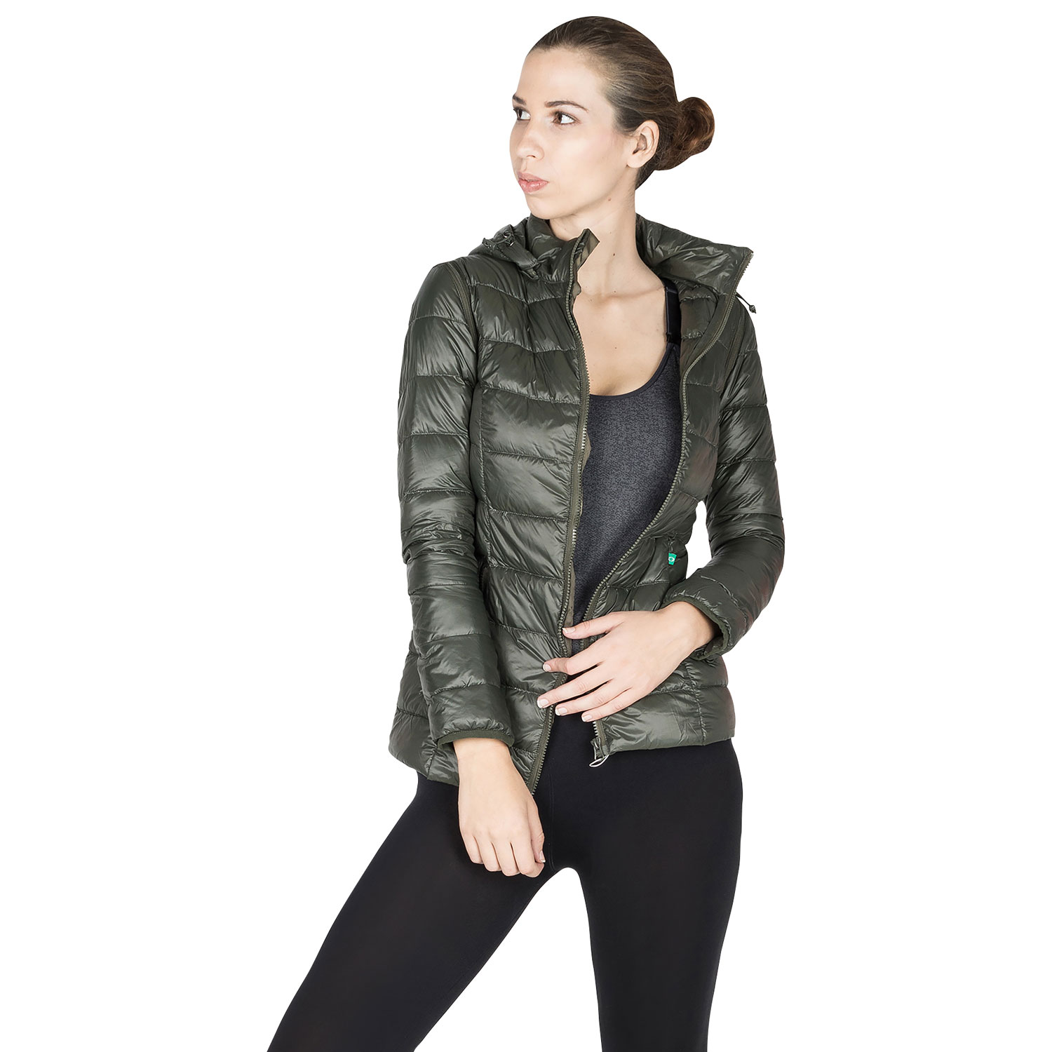 Manteau de maternité en duvet Lola de Modern Eternity - Très grand - Kaki