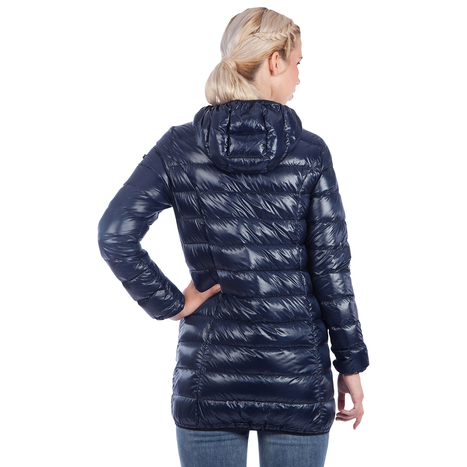 Modern Eternity Ashley Down Filled Maternity Jacket - X-Small - Navy