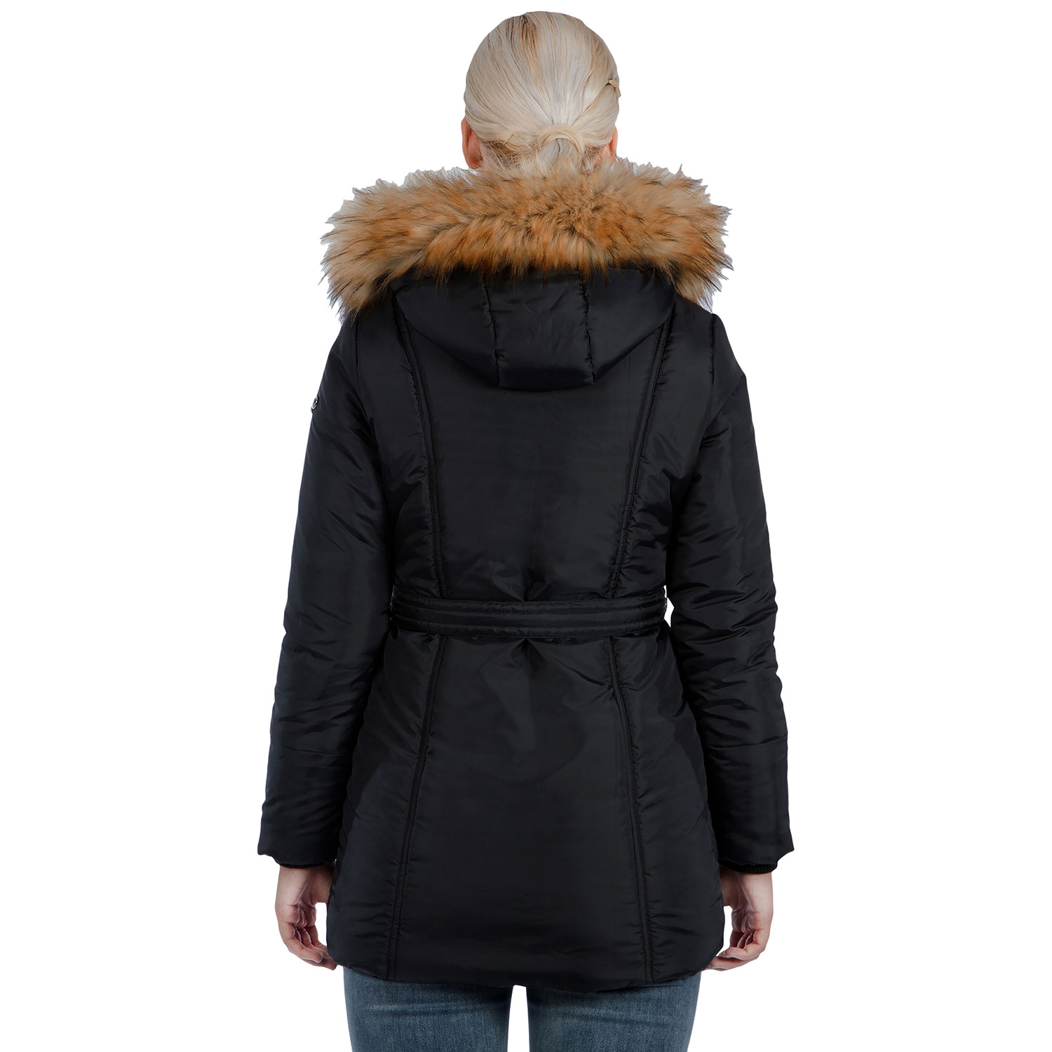 Modern Eternity Rachel Maternity Puffer Coat - X-Small - Black