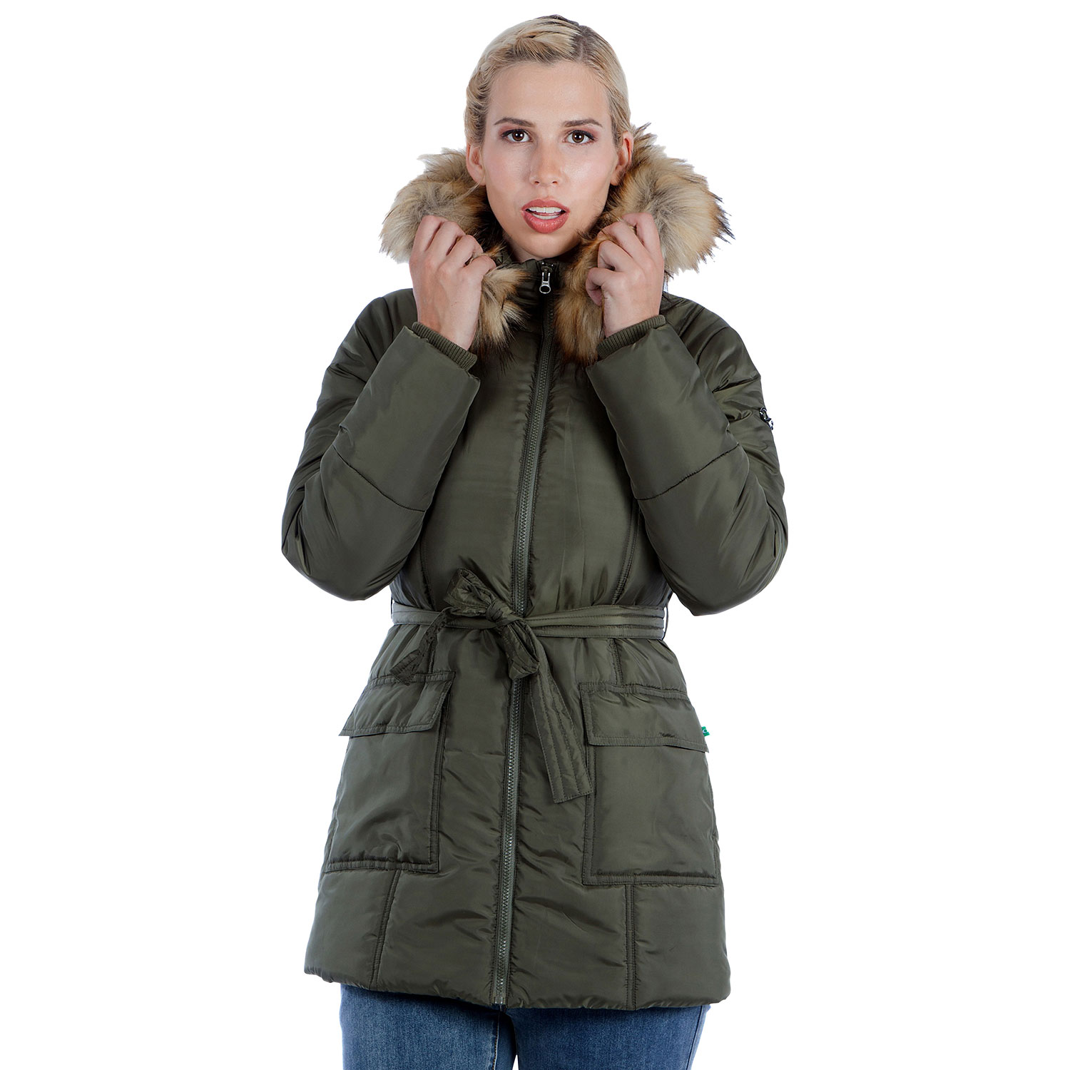 Doudoune de maternité Rachel de Modern Eternity - Grand - Vert kaki