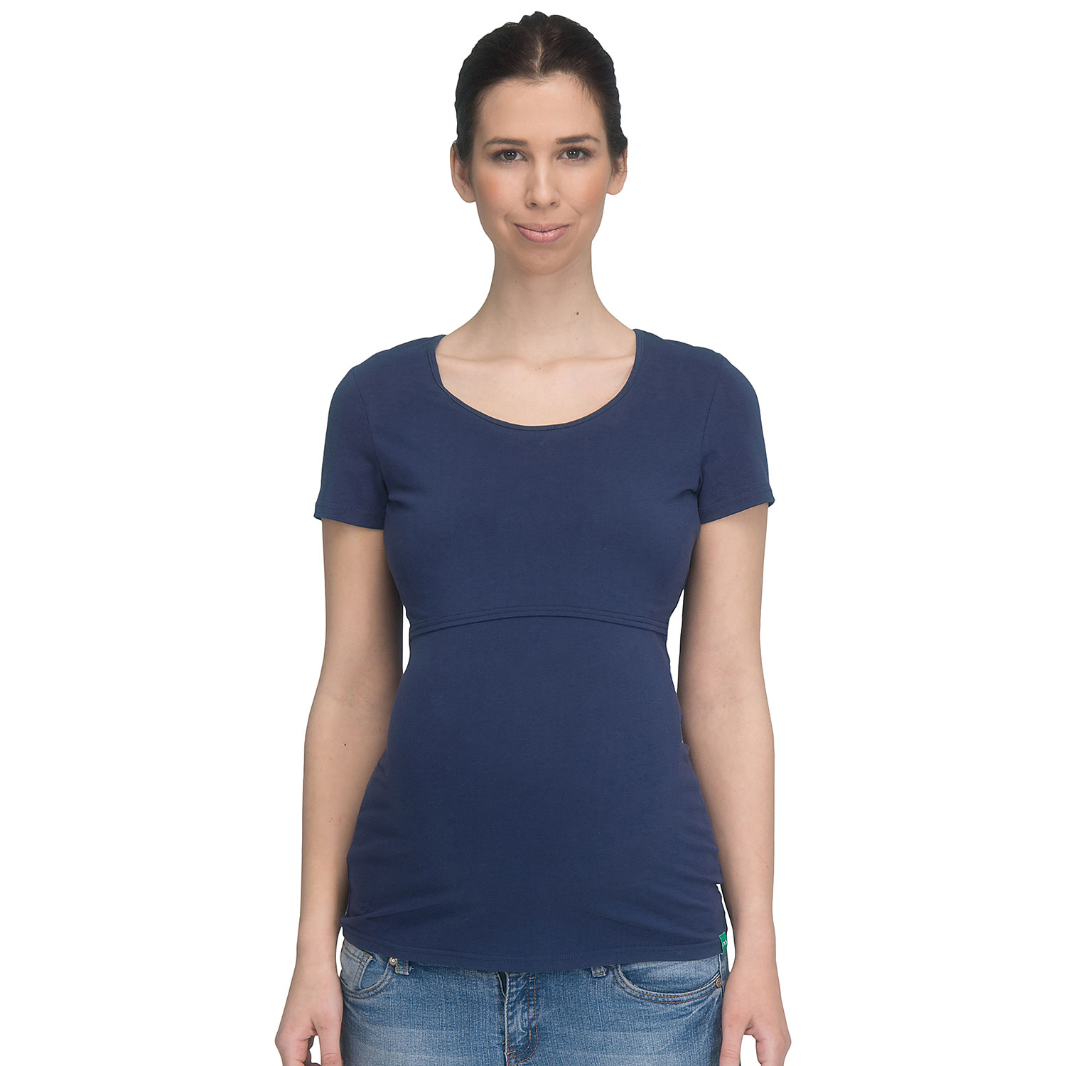 Modern Eternity Nia Maternity & Nursing Top - Large - Navy