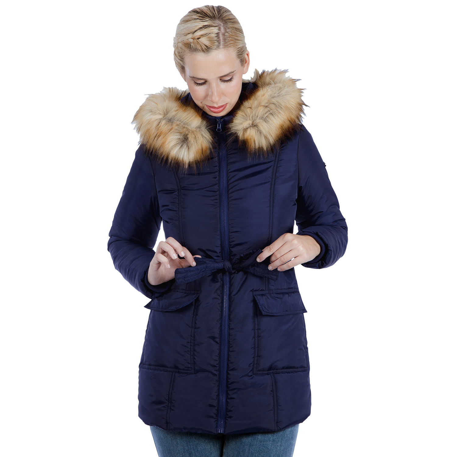 Doudoune de maternité Rachel de Modern Eternity - Petit - Bleu marine