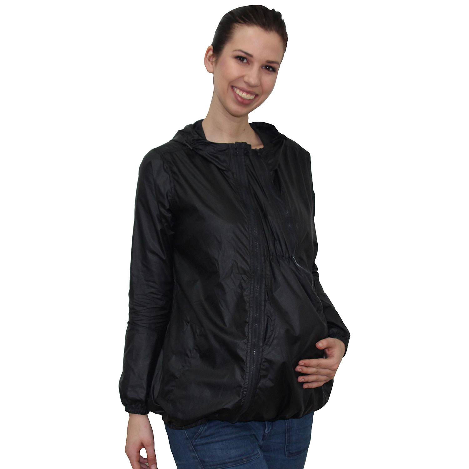 Coupe-vent de maternité imperméable Ciara de Modern Eternity - Très petit - Noir