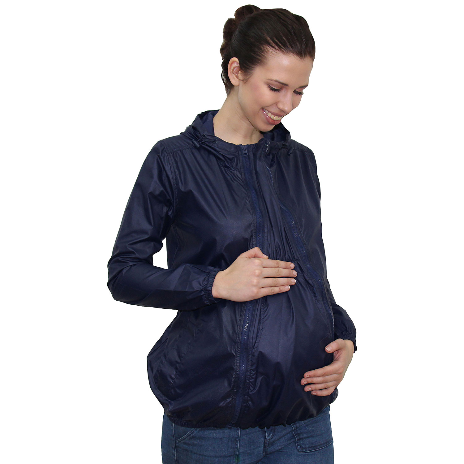 Coupe-vent de maternité imperméable Ciara de Modern Eternity - Très petit - Bleu marine