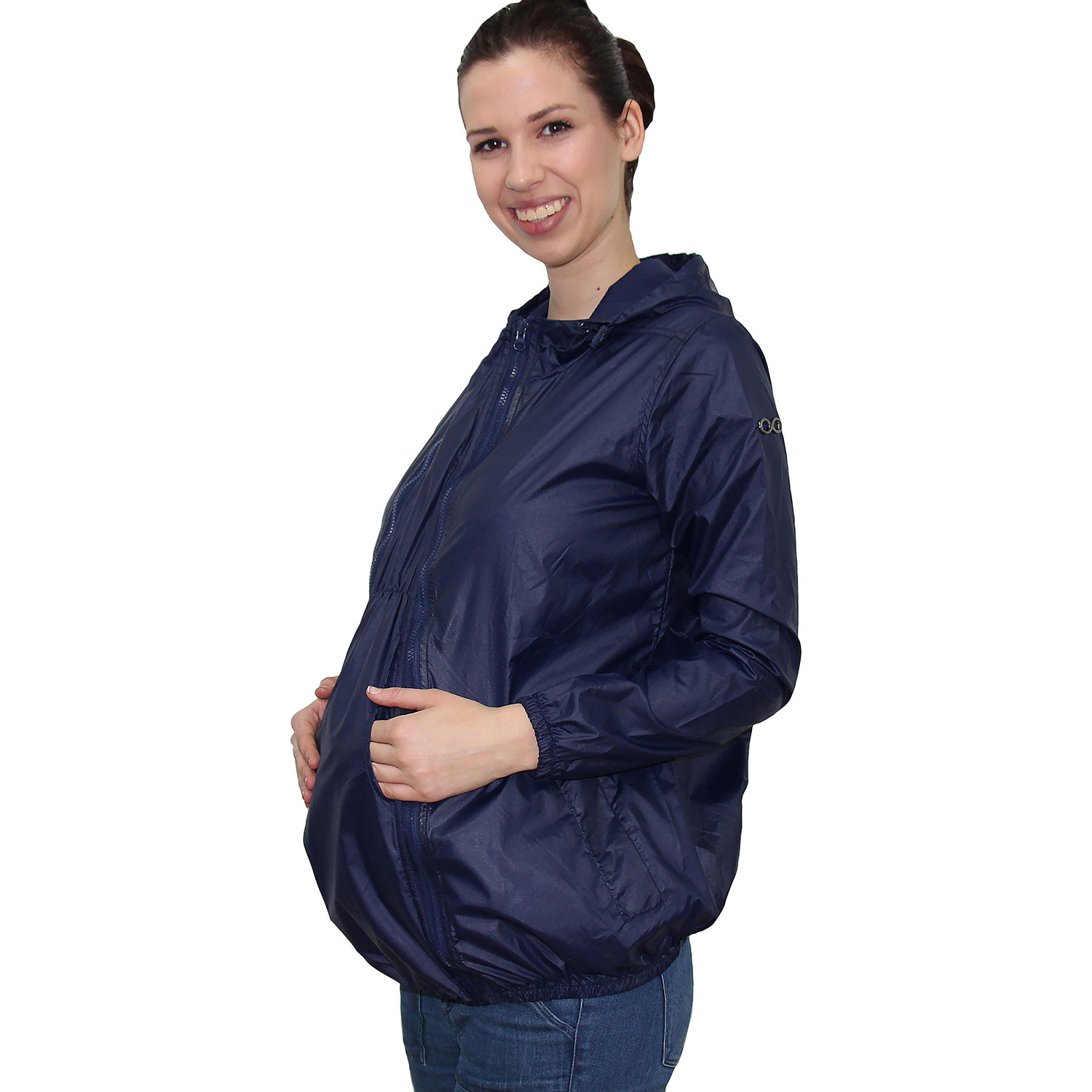 Coupe-vent de maternité imperméable Ciara de Modern Eternity - Très petit - Bleu marine