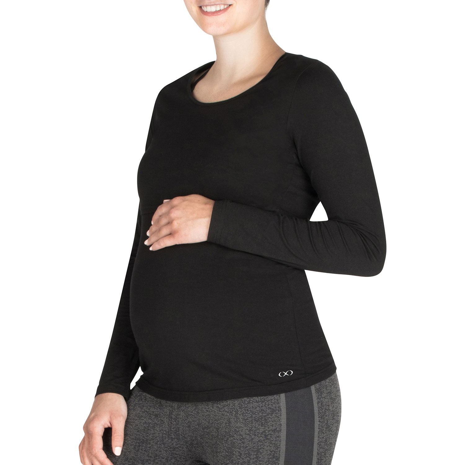 Modern Eternity Charlotte Maternity Nursing Top - Medium - Black