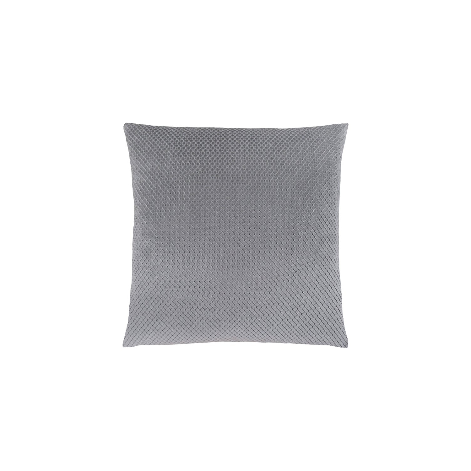PILLOW - 18"X 18" / SILVER DIAMOND VELVET / 1PC
