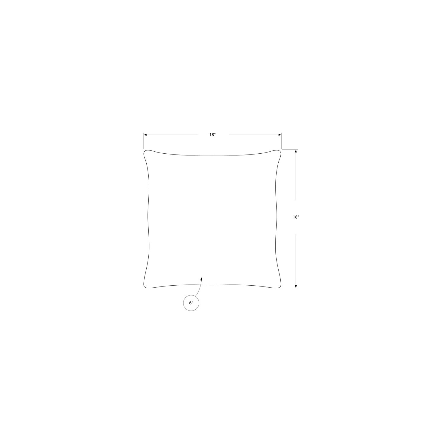 OREILLER – 18 X 18 PO / ROSE SATINÉ / 1 PIÈCE