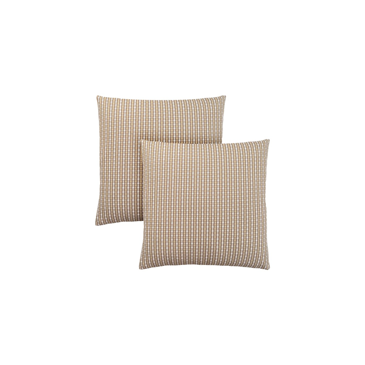 PILLOW - 18"X 18" / LIGHT / DARK TAUPE ABSTRACT DOT / 2PC