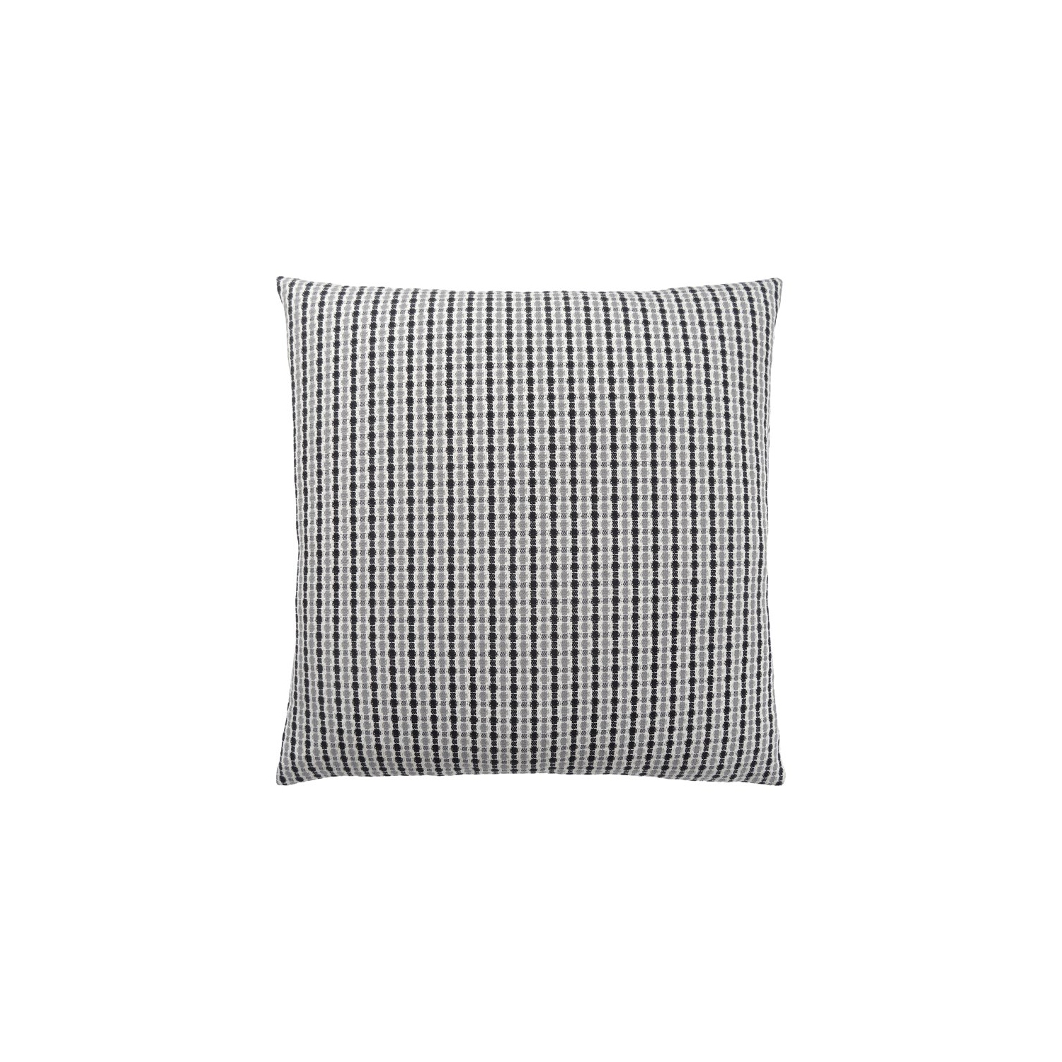 PILLOW - 18"X 18" / LIGHT GREY / BLACK ABSTRACT DOT / 1PC