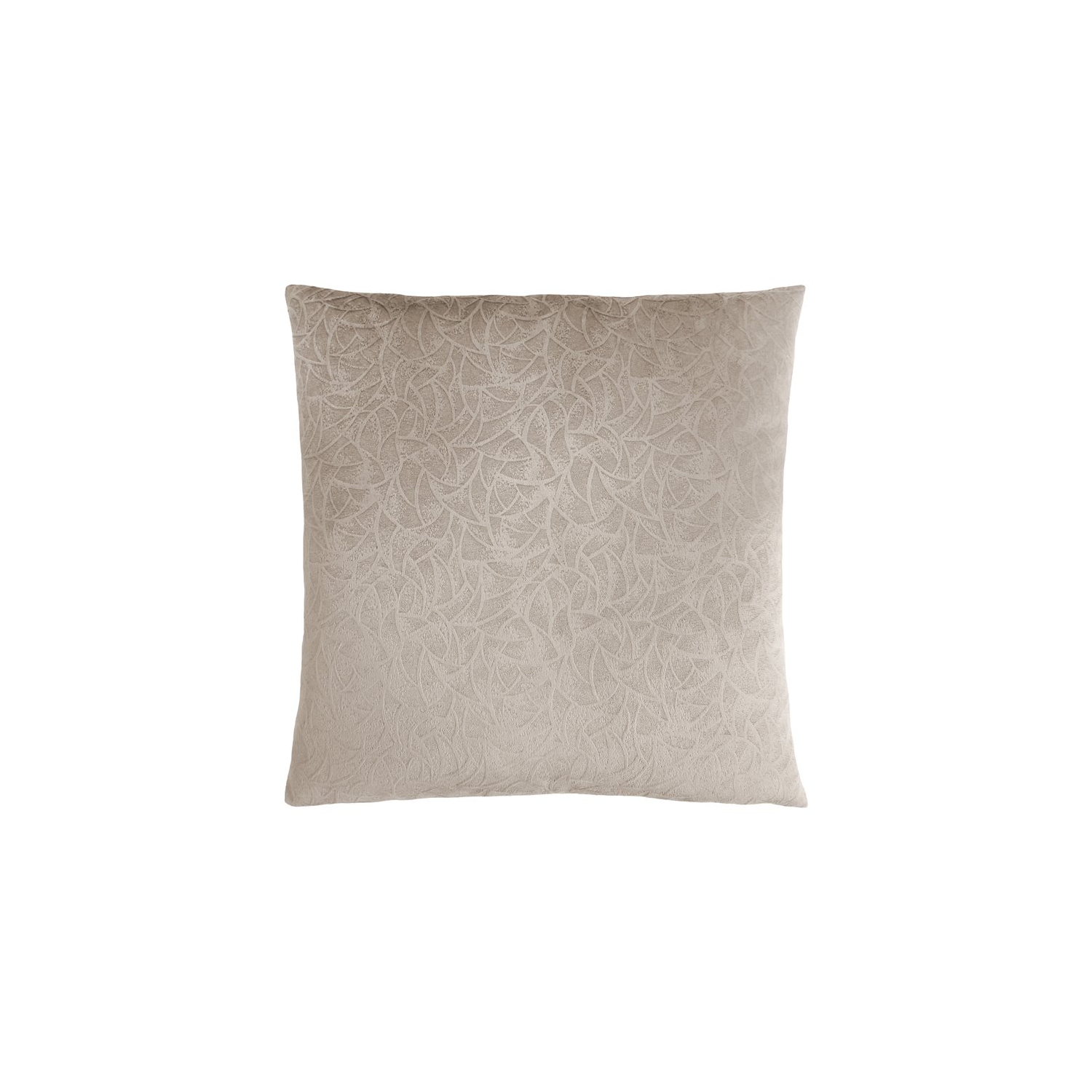 PILLOW - 18"X 18" / TAUPE FLORAL VELVET / 1PC