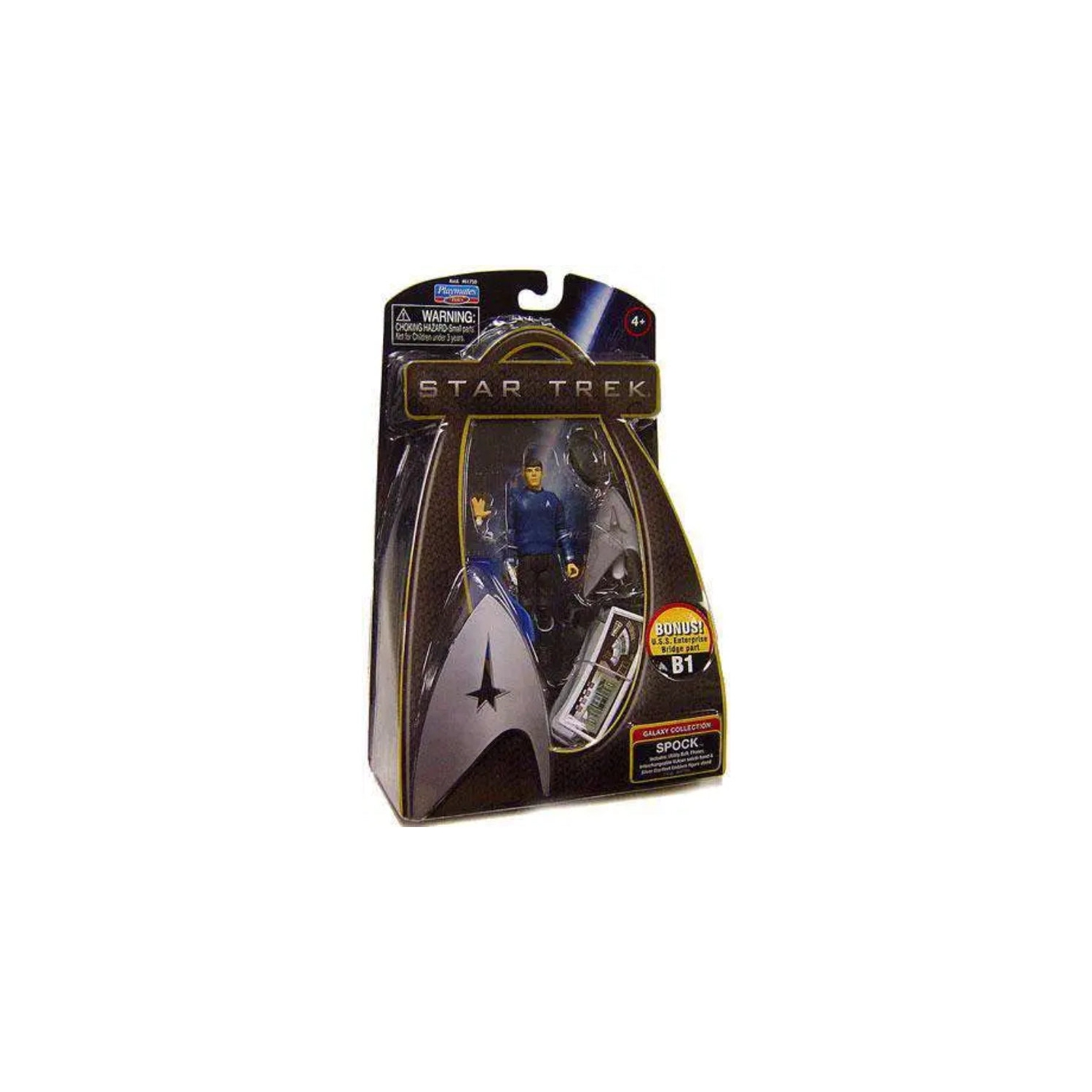 Star Trek Galaxy Collection Spock Action Figure with Extra Hand and Bridge Part