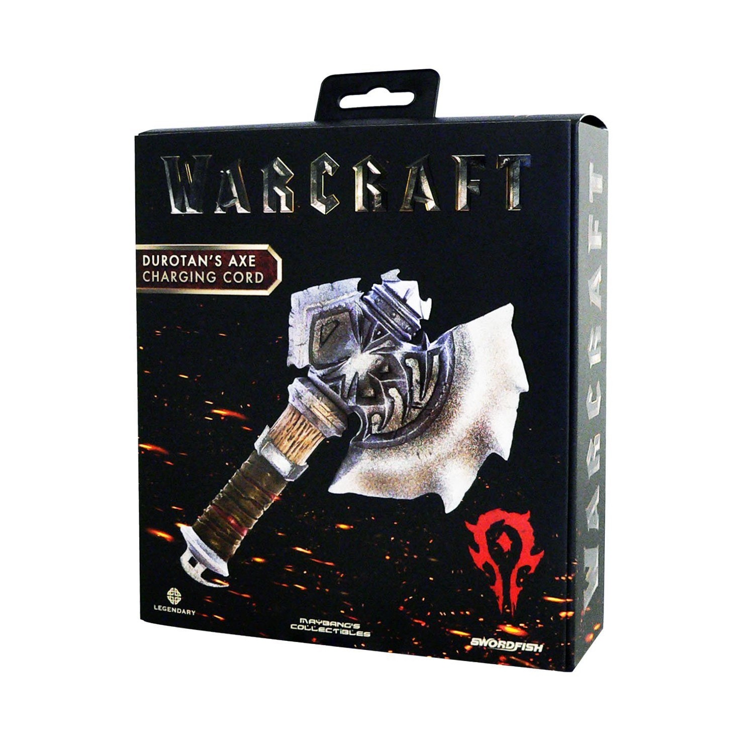 Swordfish Tech Warcraft, Durotan's Axe Data Charging Cord for Lighting Connector/ Micro USB - Retail Packaging