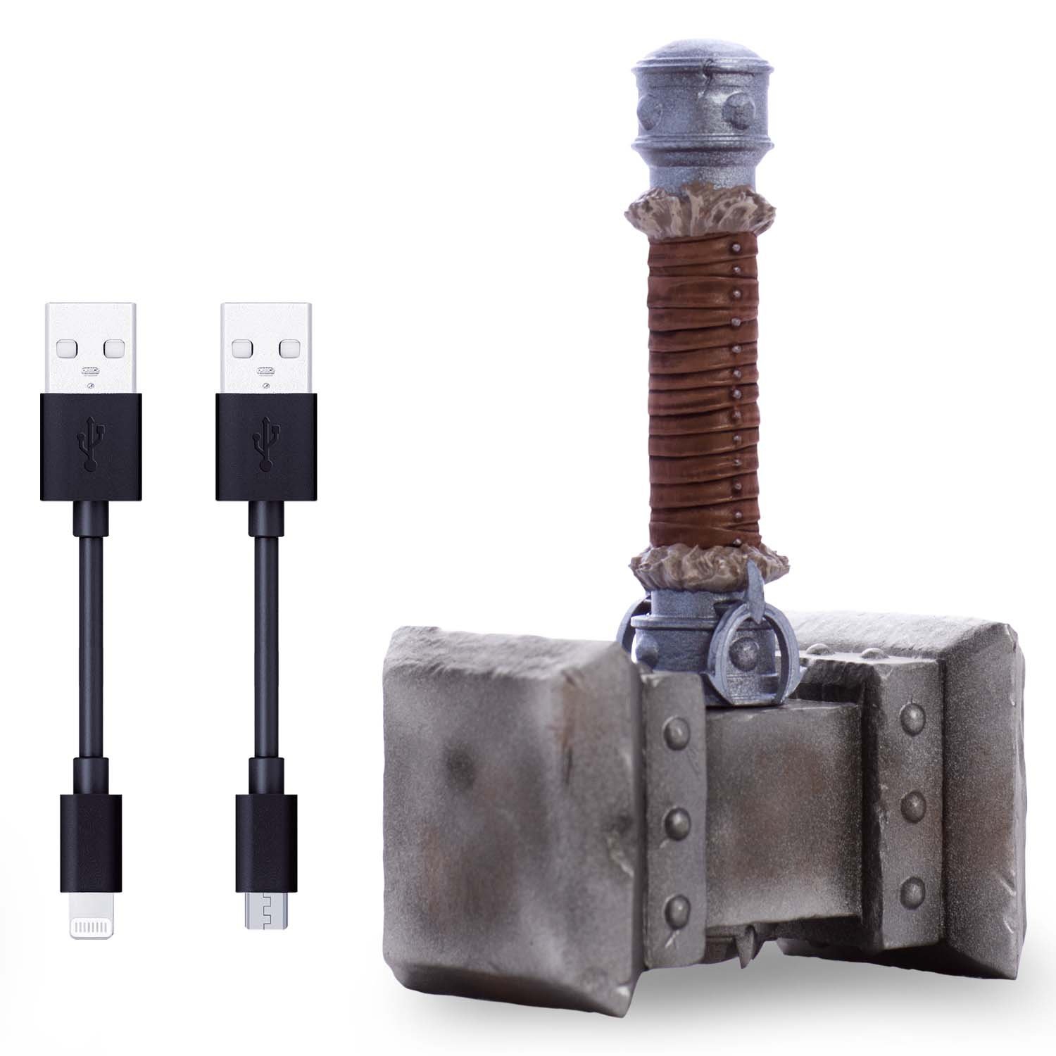 Swordfish Tech Warcraft, Doomhammer Data Charging Cordmi for Lighting Connector/ Micro USB - Retail Packaging