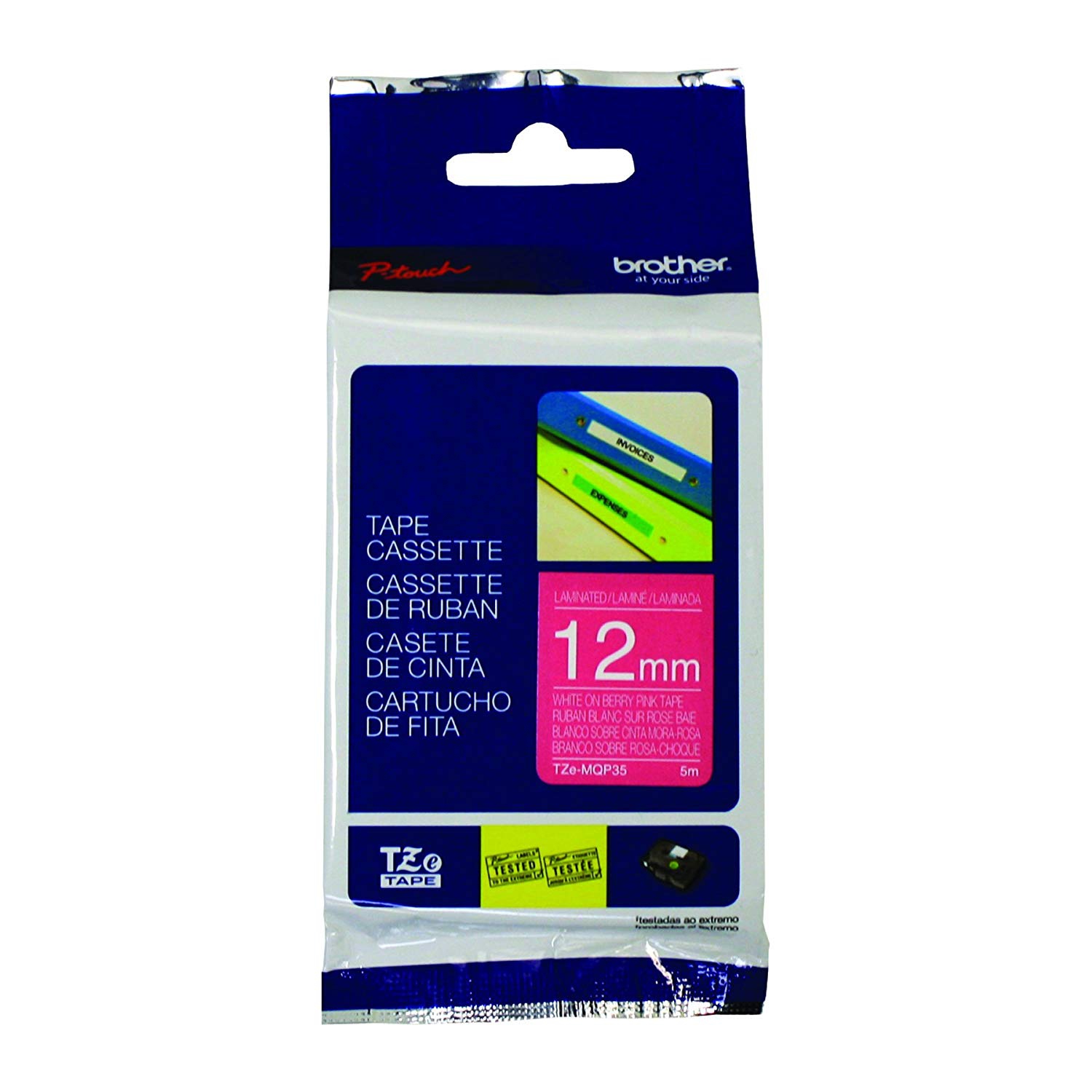 Brother – TZeMQP35 Tape12mm0.47-InchRetail Packaging