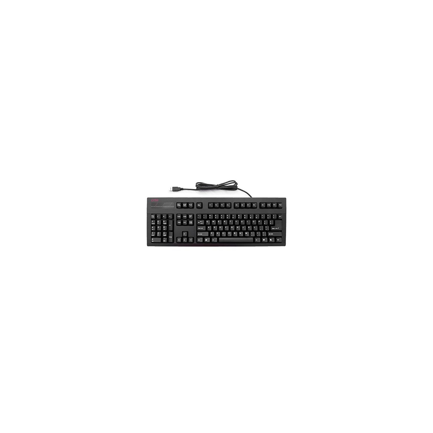 CLAVIER USB-PS/2 POUR GAUCHERS DSI - NOIR - CLAVIER MÉCANIQUE ROUGE CHERRY