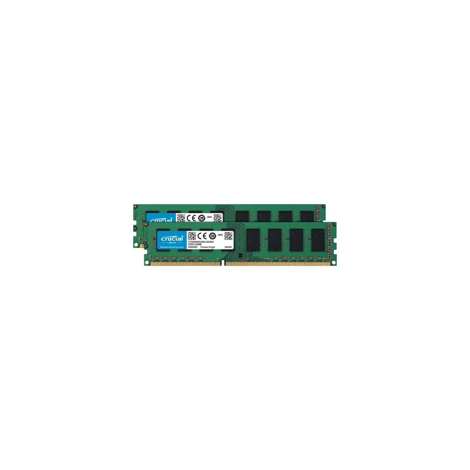 CRUCIAL 16GB (2 X 8GB) 240-PIN DDR3 SDRAM DDR3L 1600 (PC3L 12800) DESKTOP MEMORY MODEL CT2K102464BD160B