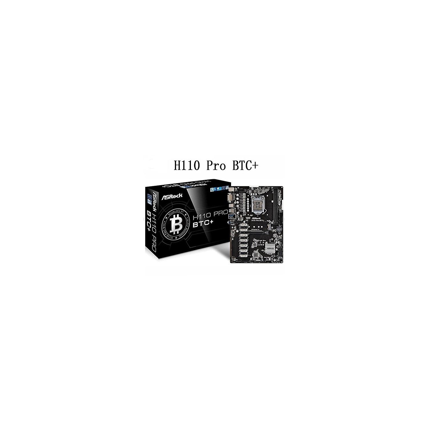 ASROCK H110 PRO BTC+H110 BITCOIN MINING BOARD SUPPORT 13 GRAPHICS CARD LGA1151 DDR4 MINER MACHINE MOTHERBOARD (H110)