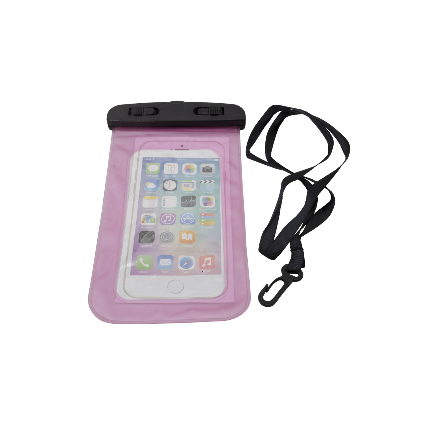 Universal Waterproof Underwater Pouch Dry Bag Case Cover Cell Phone Swimming Bag Fits Most Mobile Phones - Pink