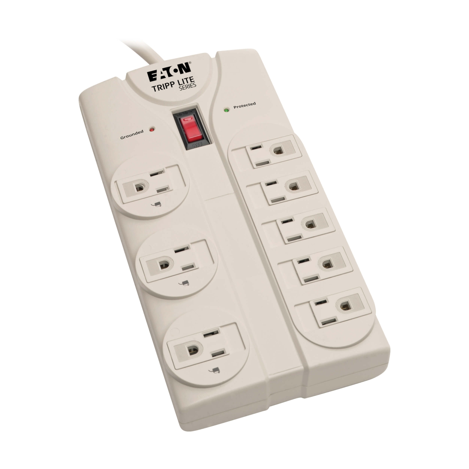 Tripp Lite 8-Outlet 1440 Joules Light Gray Housing Surge Protector