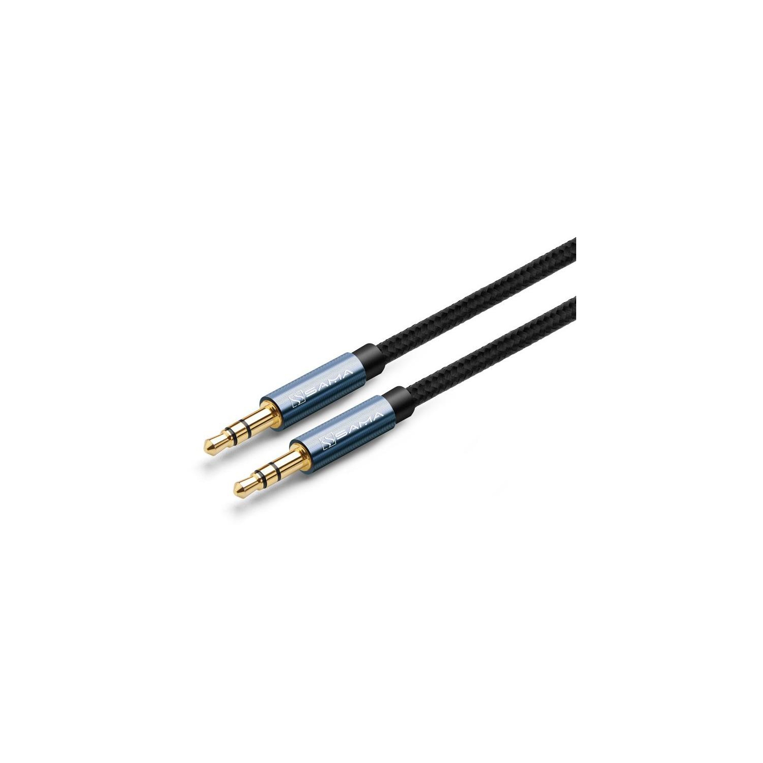 SAMA SA-10686 Cable Audio 3.5mm AUX Cable M-M, 1.5M Blue