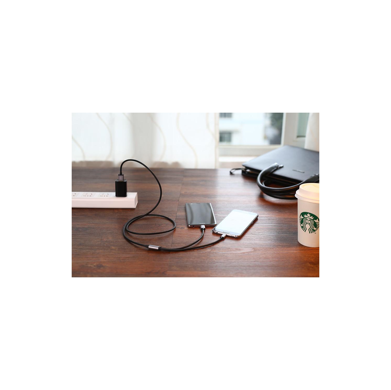 SAMA SA-40349 Cable Sync & Charge Dual Micro USB Cable ,1.5 Meter