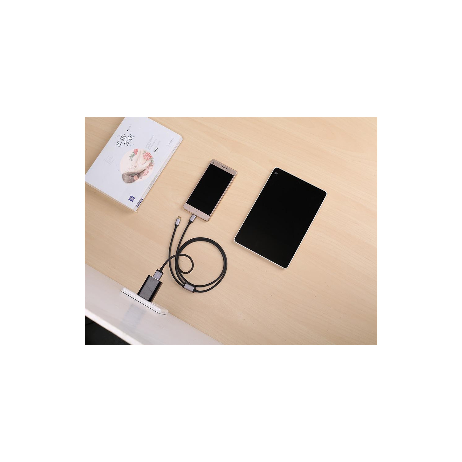 SAMA SA-40349 Cable Sync & Charge Dual Micro USB Cable ,1.5 Meter