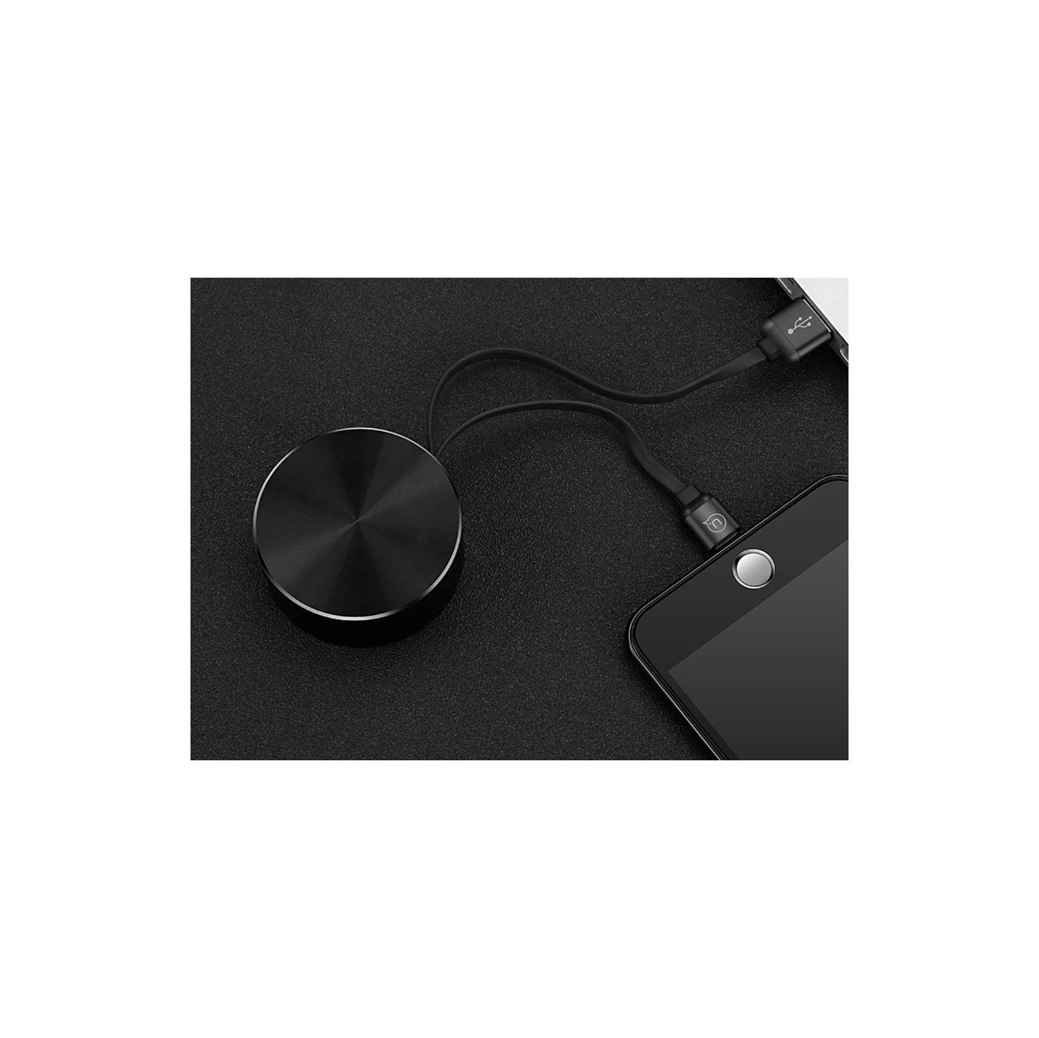 USAMS US-SJ150 iPhone storage cable U-BIN SERIES Black