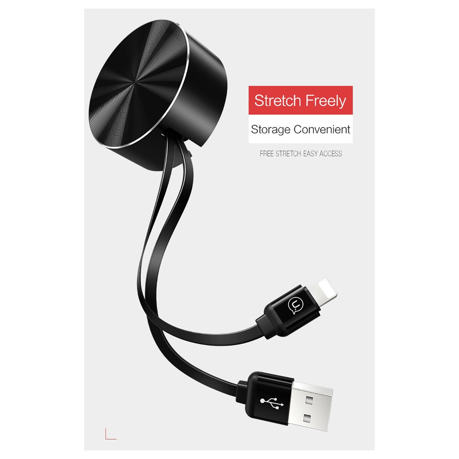 USAMS US-SJ150 iPhone storage cable U-BIN SERIES Red