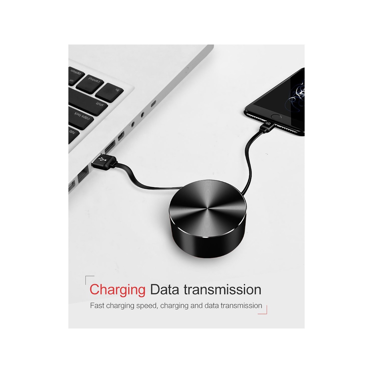 USAMS US-SJ150 iPhone storage cable U-BIN SERIES Red