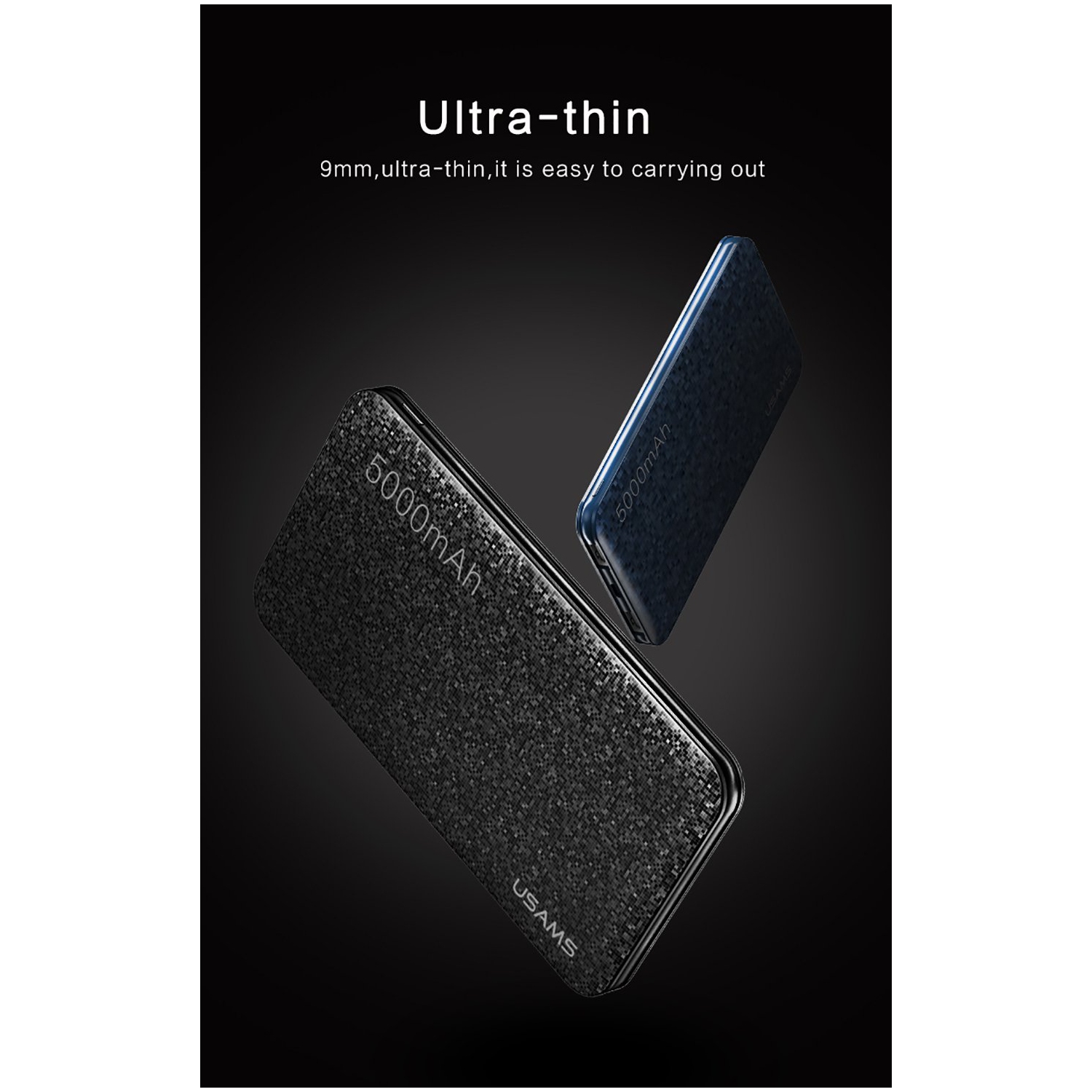 USAMS US-CD20 5000mAh Power Bank Mosaic Series White