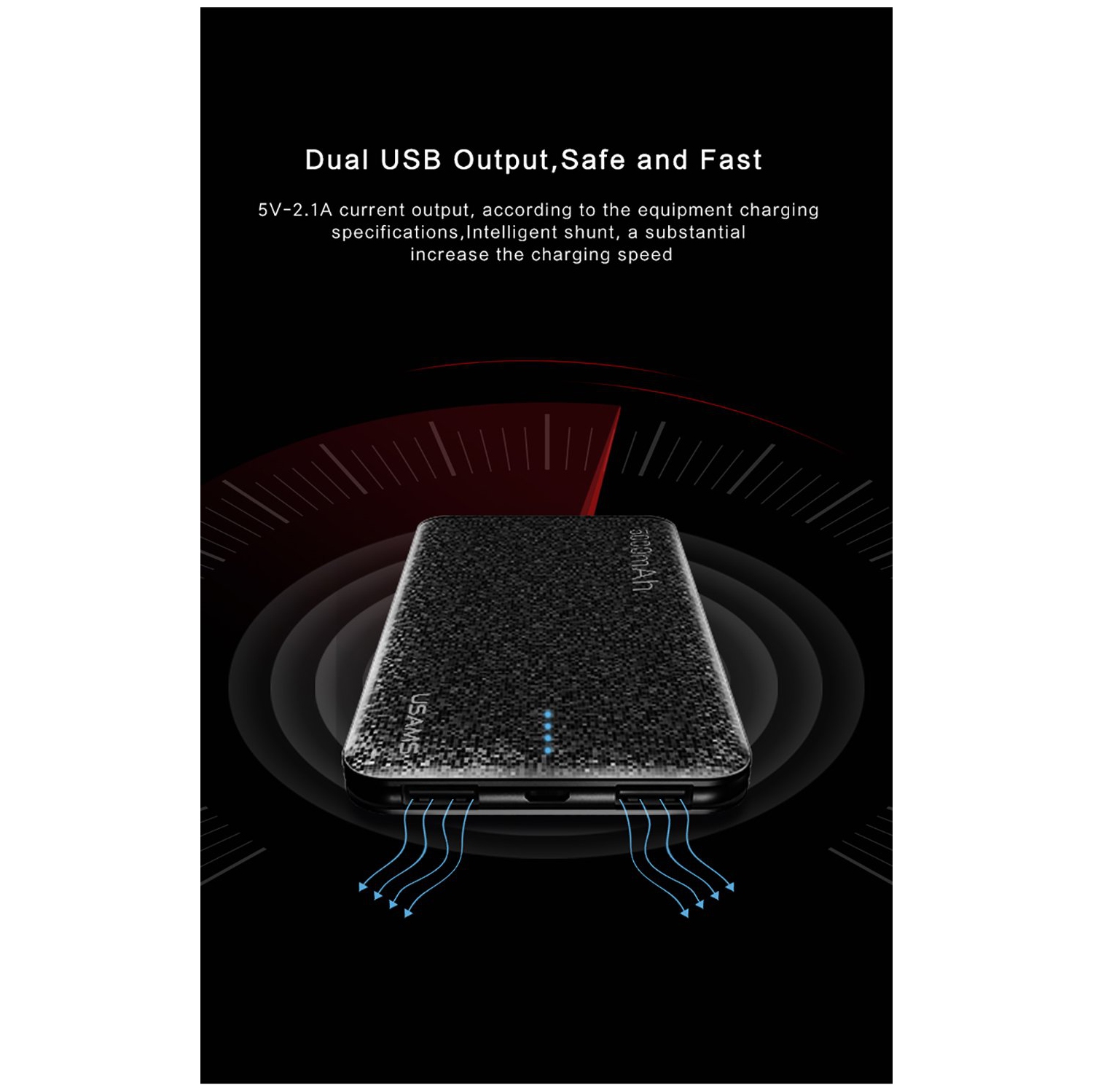 USAMS US-CD20 5000mAh Power Bank Mosaic Series White